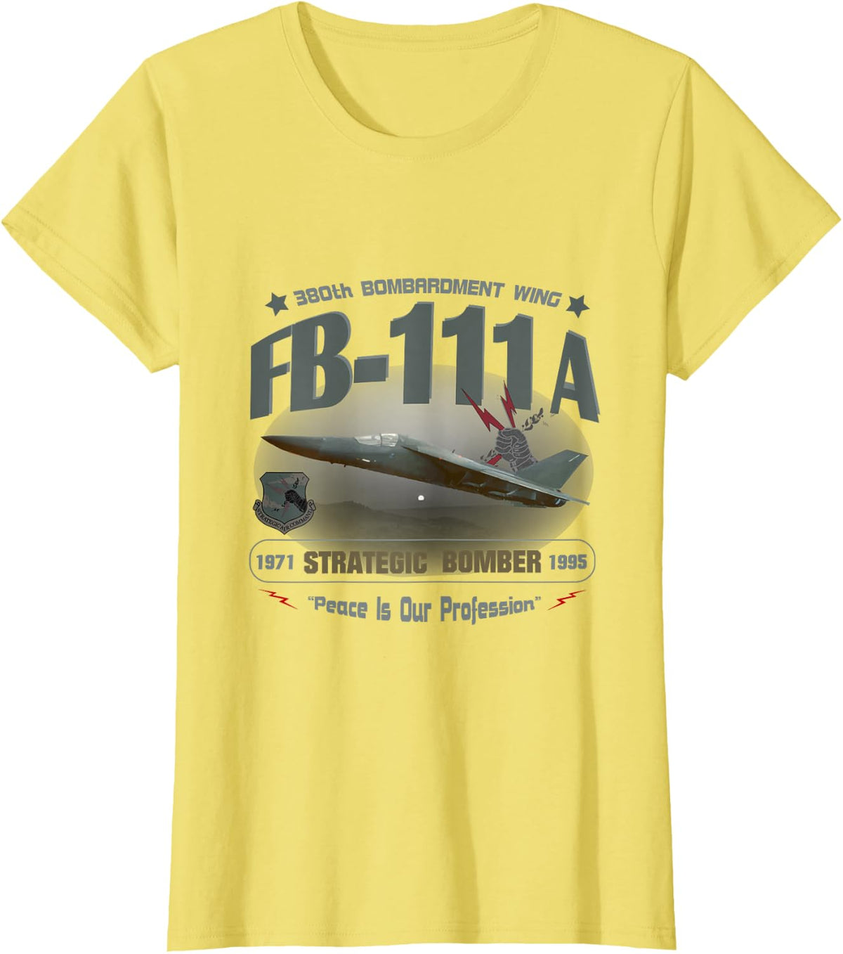FB-111A T-Shirt - Lemon Yellow