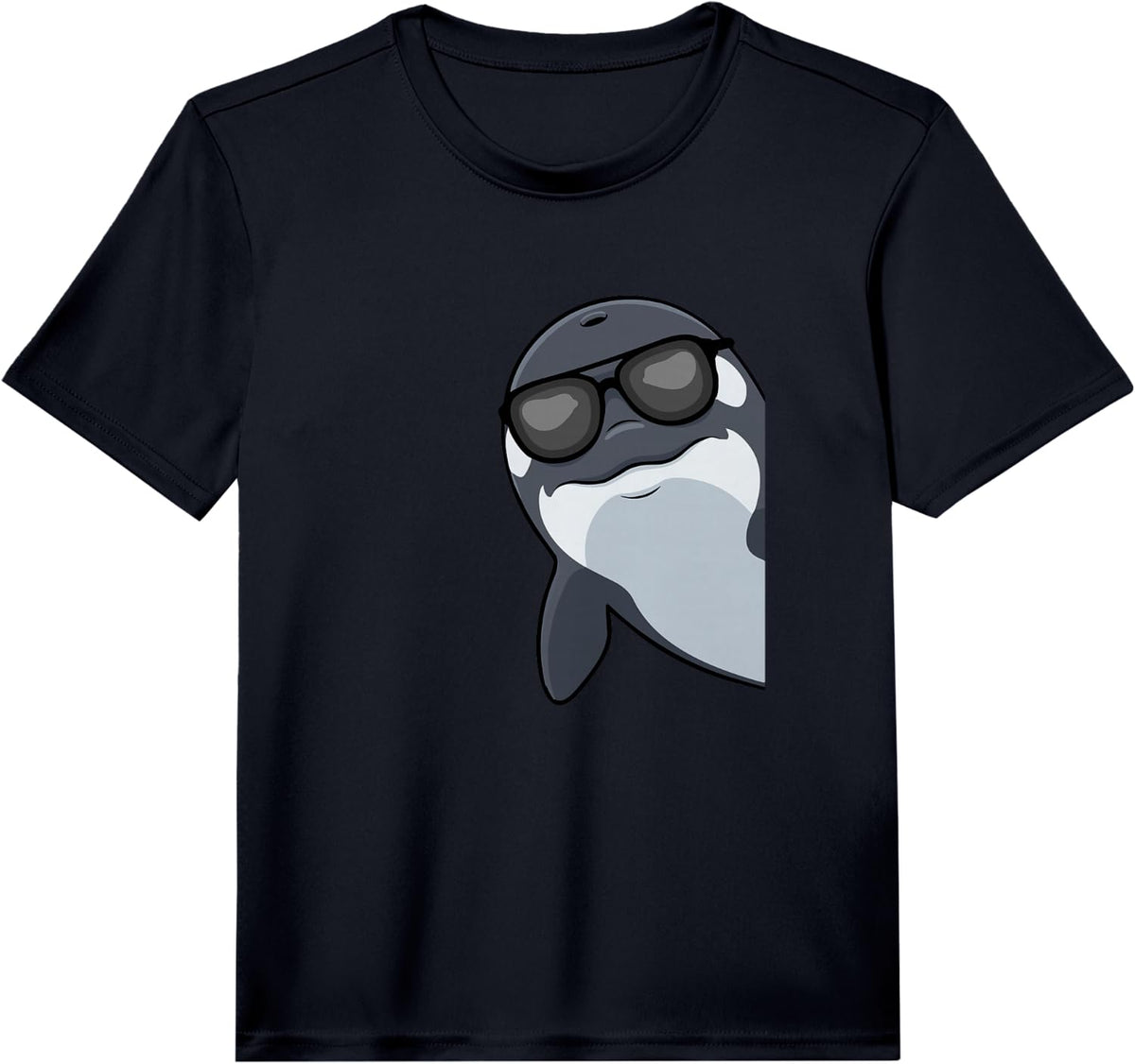 Orca Whale with Sunglasses Ocean Animals Orca Performance T-Shirt - Black