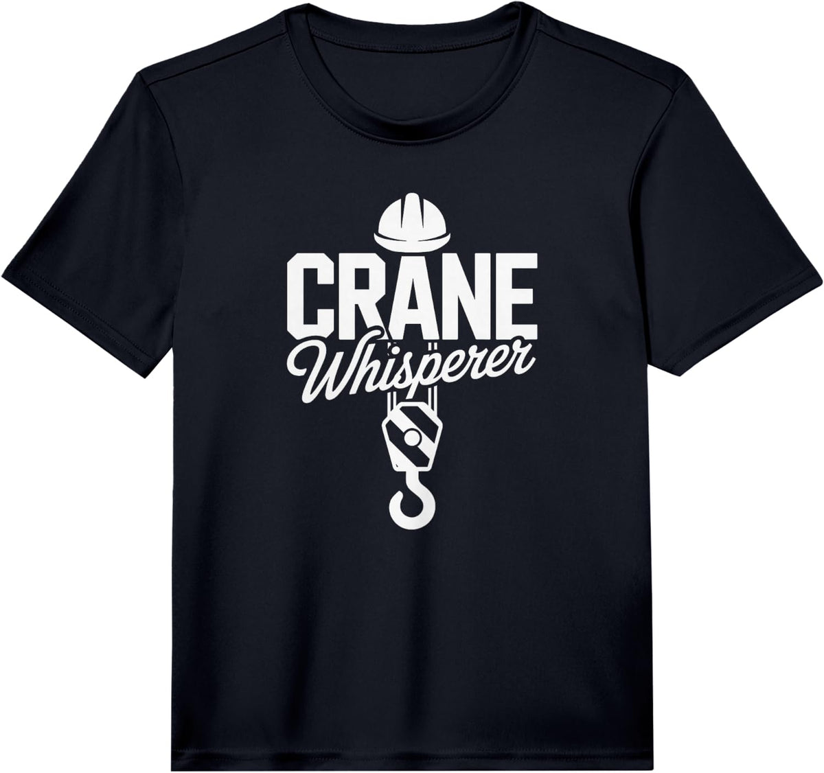 Crane Operator Art for Men Women Heavy Worker Crane Operator Performance T-Shirt - Black