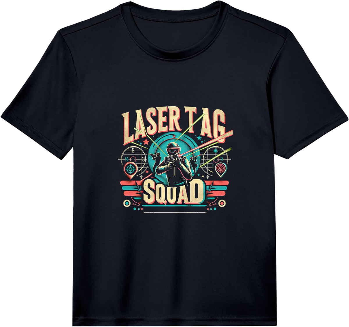 Laser Tag Squad | - Performance T-Shirt - Black