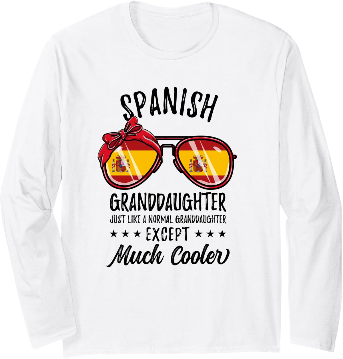 Matching Spanish Granddaughter Long Sleeve T-Shirt - Adult Unisex White