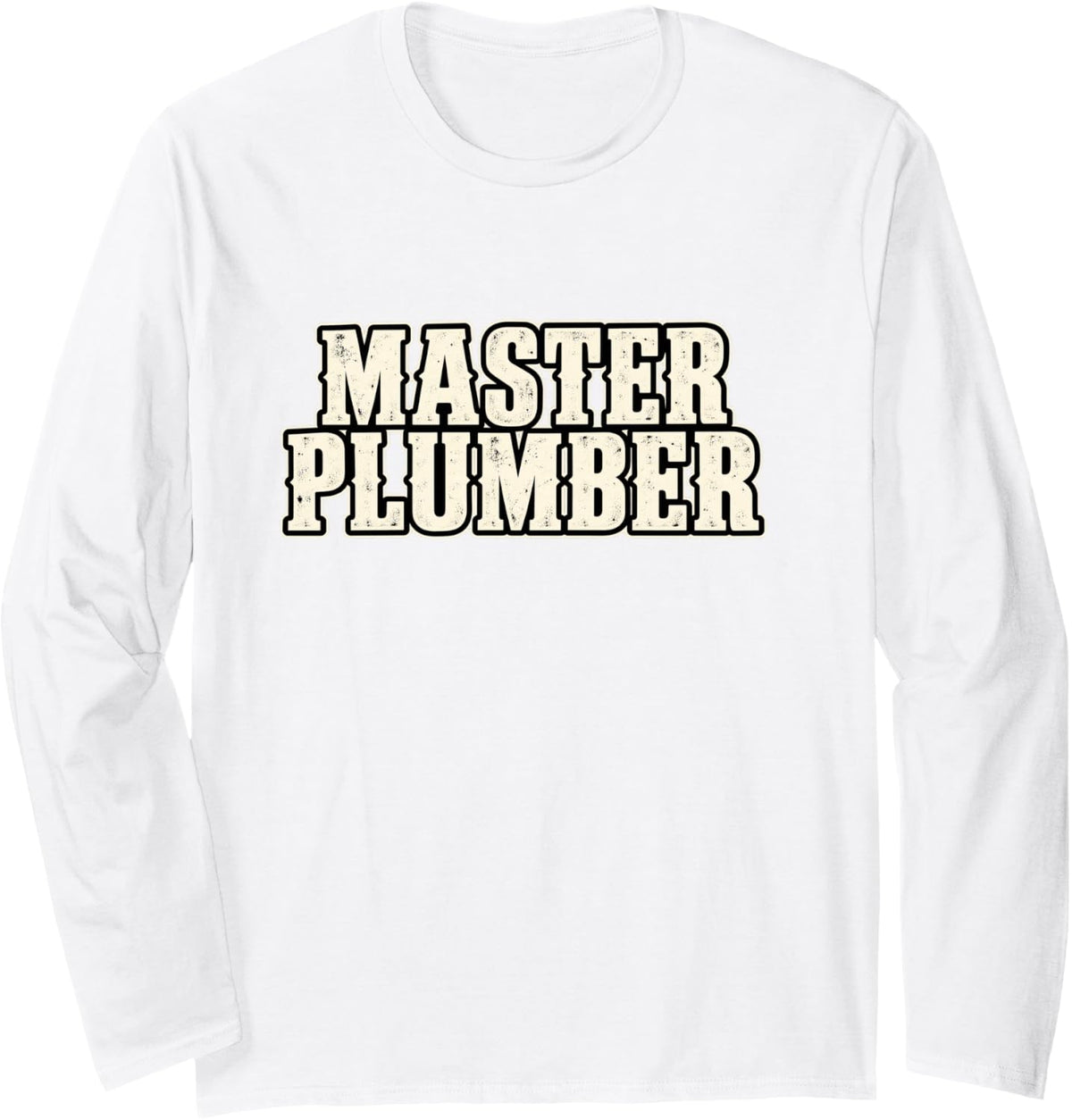 Master Plumber Lazy Halloween Costume Long Sleeve T-Shirt - Adult Unisex White