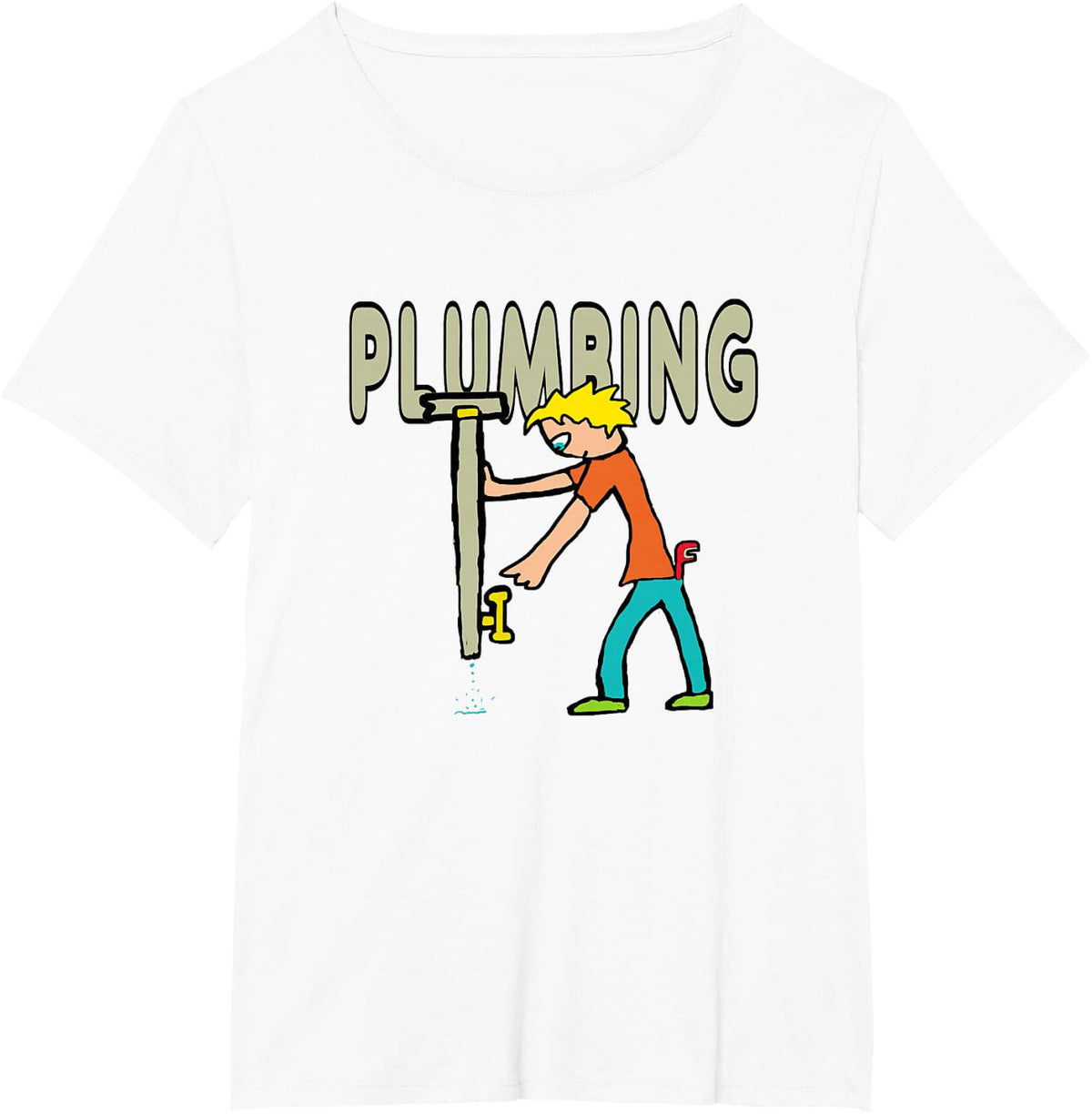 Plumber Plumbing T-Shirt - White