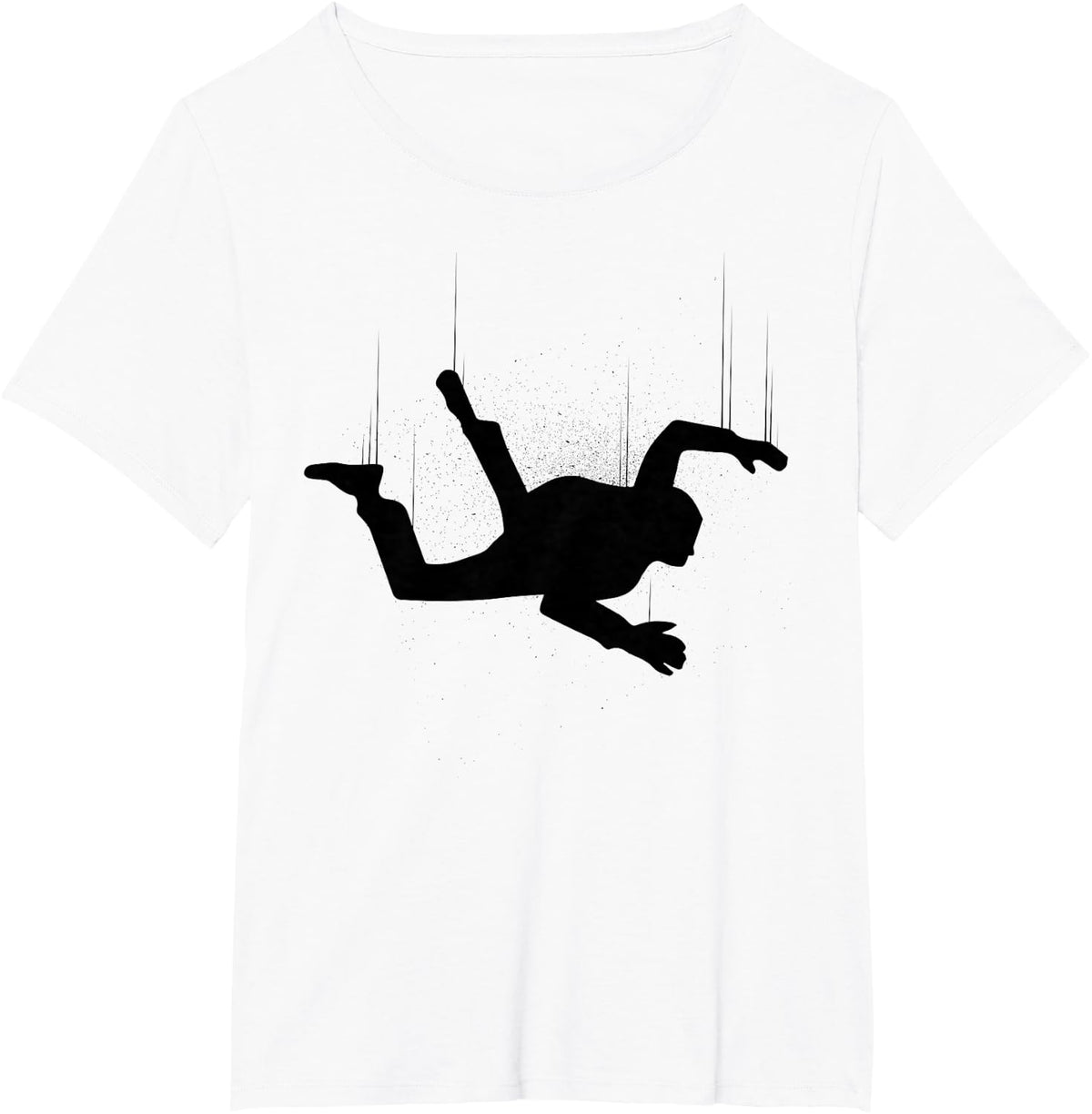 Cool Skydiving Art for Men Women Indoor Skydive Sky Diving T-Shirt - White