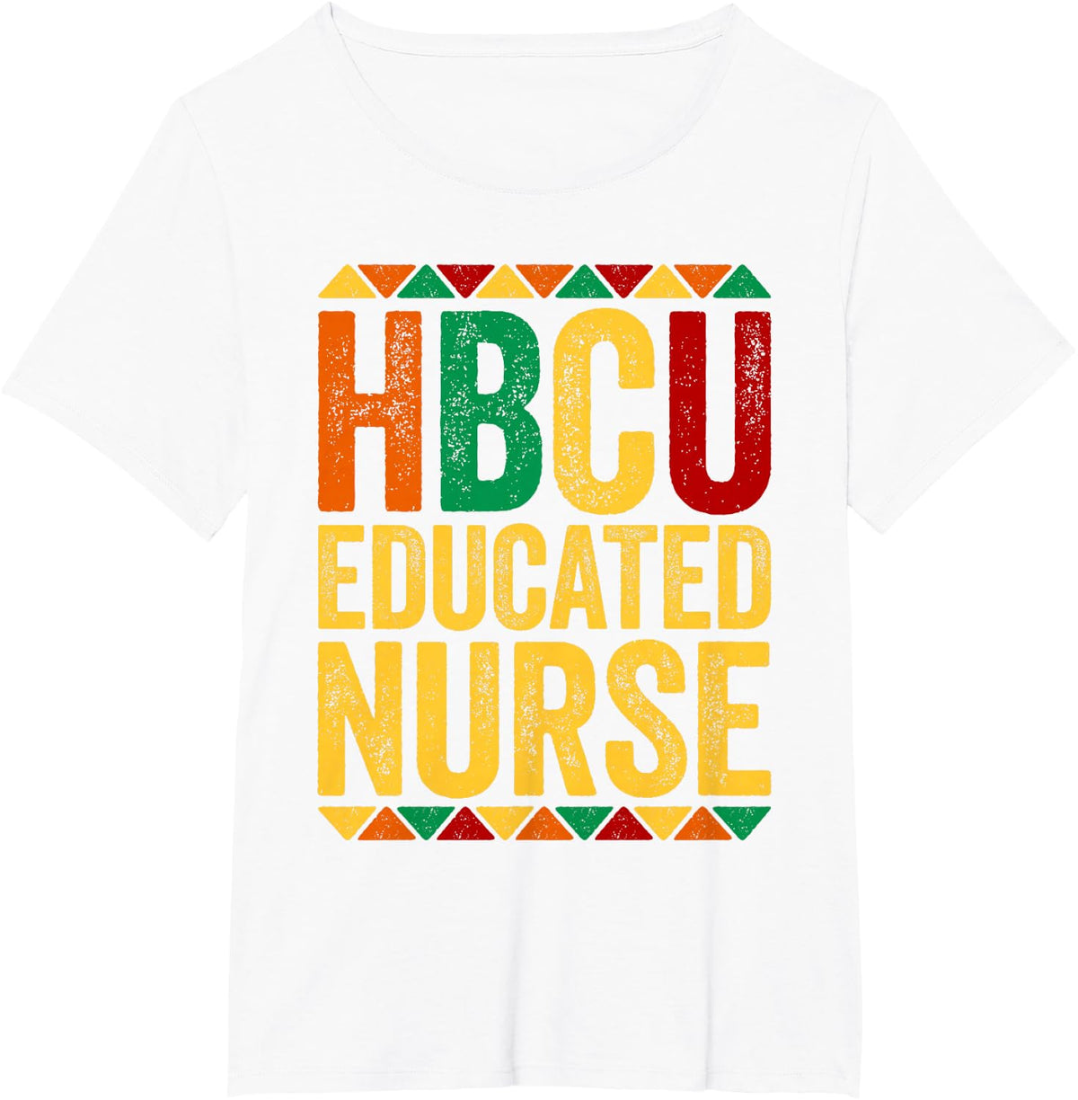 HBCU Educated Nurse Shirt Historical Black History Month T-Shirt - White