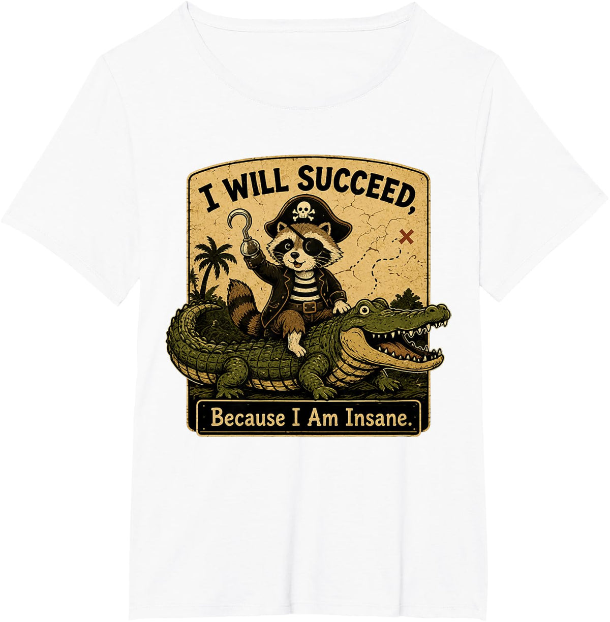 Crocodile Meme T-Shirt - White