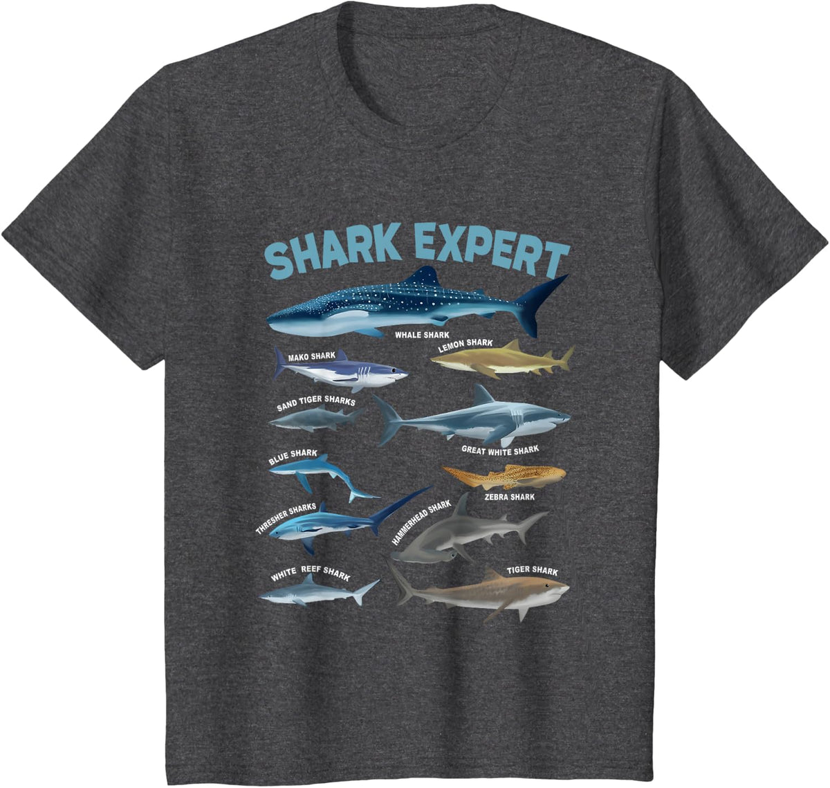 To Hammerhead T-Shirt Tee For Men Women - Dark Heather Grey