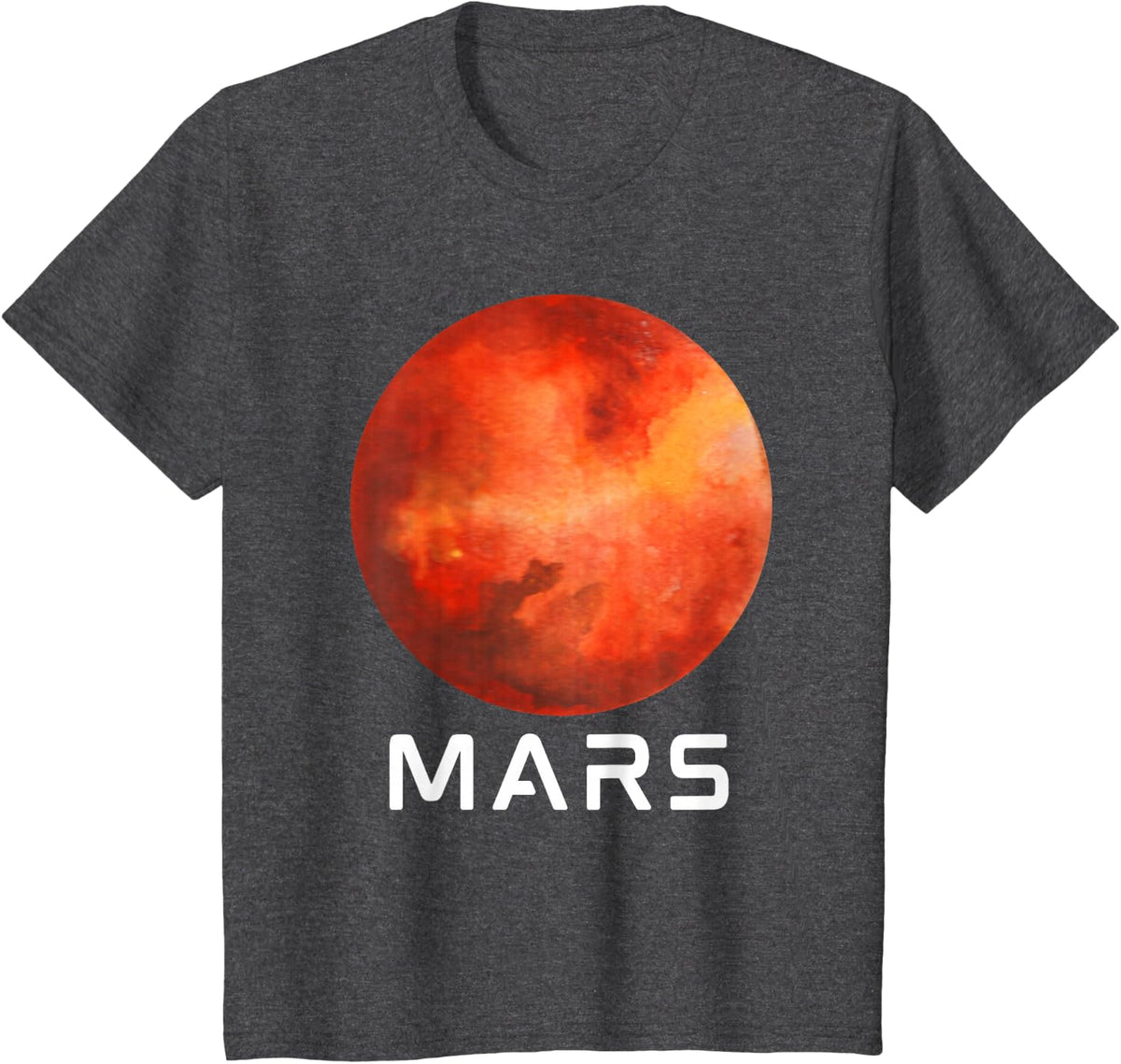 Solar System Planet Mars Outer Space T-Shirt - Dark Heather Grey