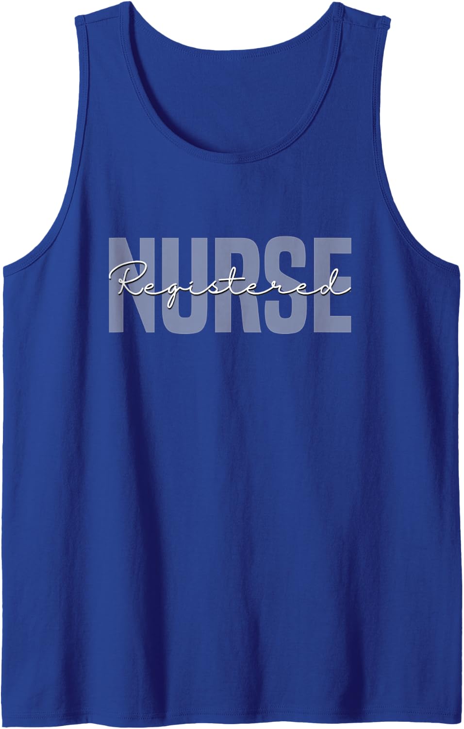 Vintage Registered Nurse RN Nursing Nurse Day and Nurse Week Sleeveless Tank Top - Royal Blue