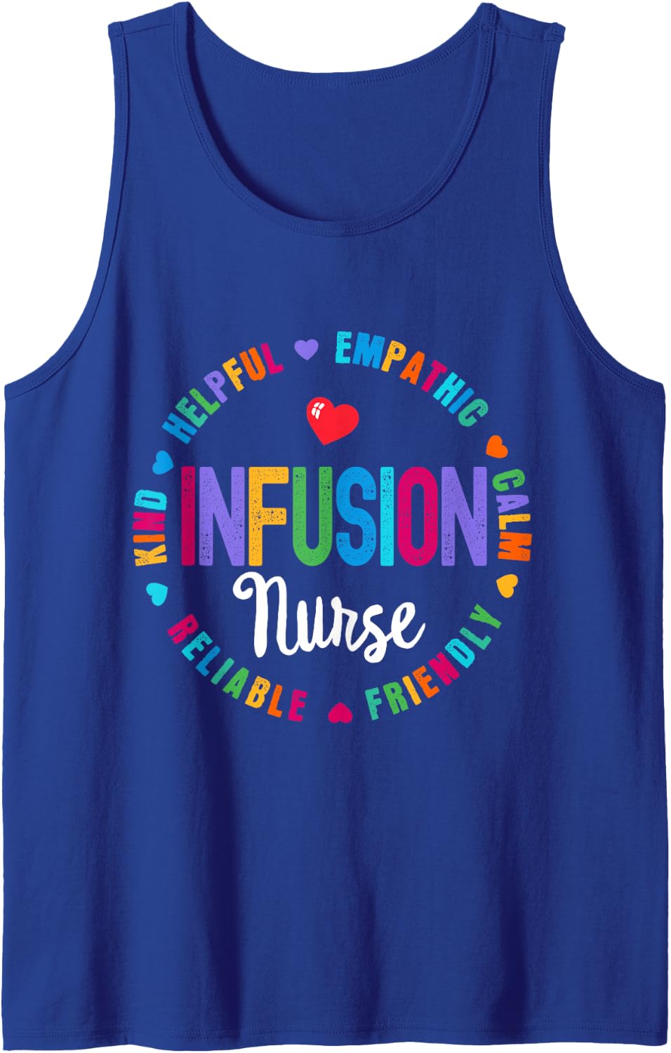 Chemo Infusion Nurse Squad Future Oncology Nursing School Sleeveless Tank Top - Royal Blue