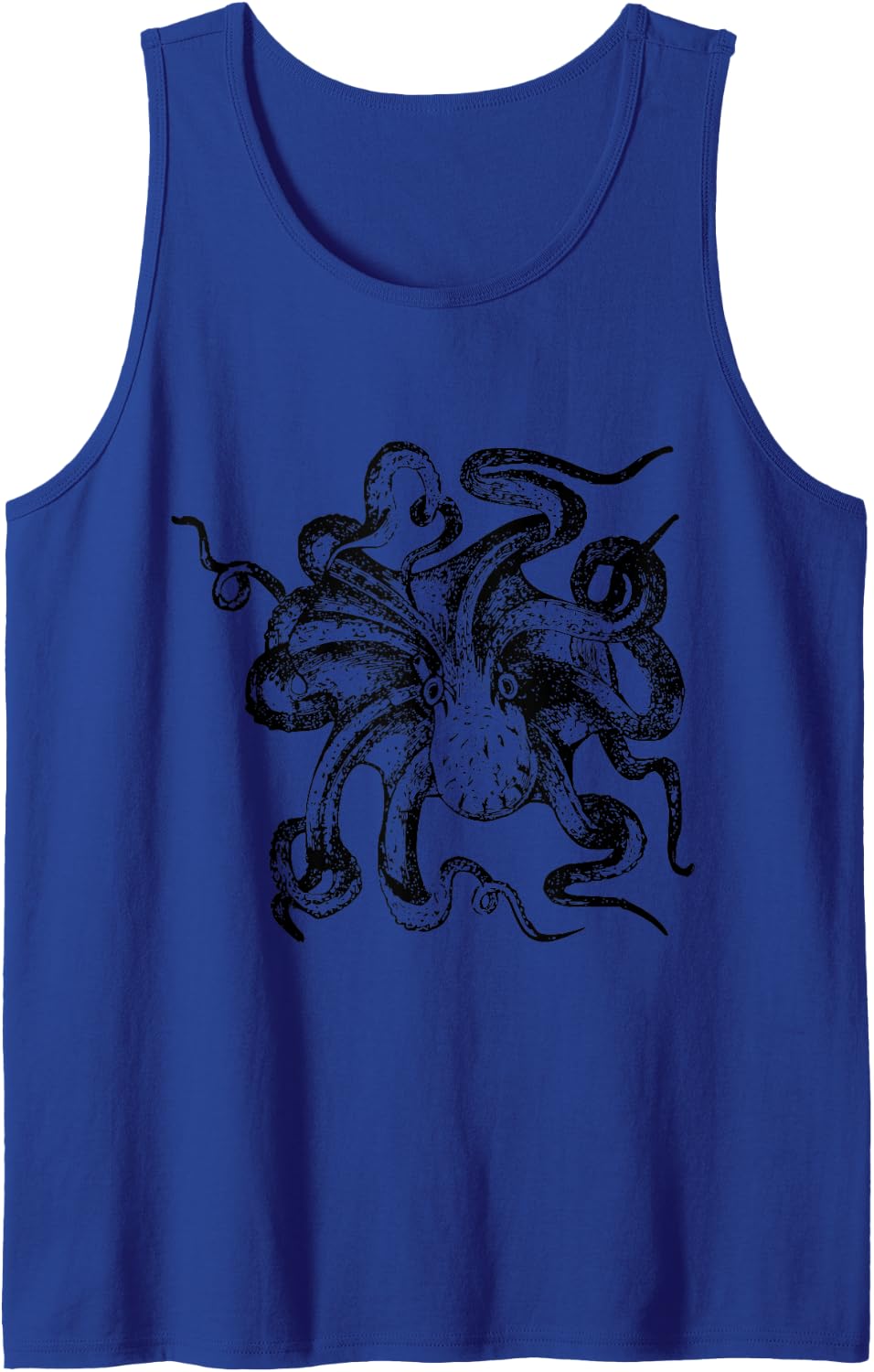 Ocean Kraken Octopus Tank Top - Royal Blue