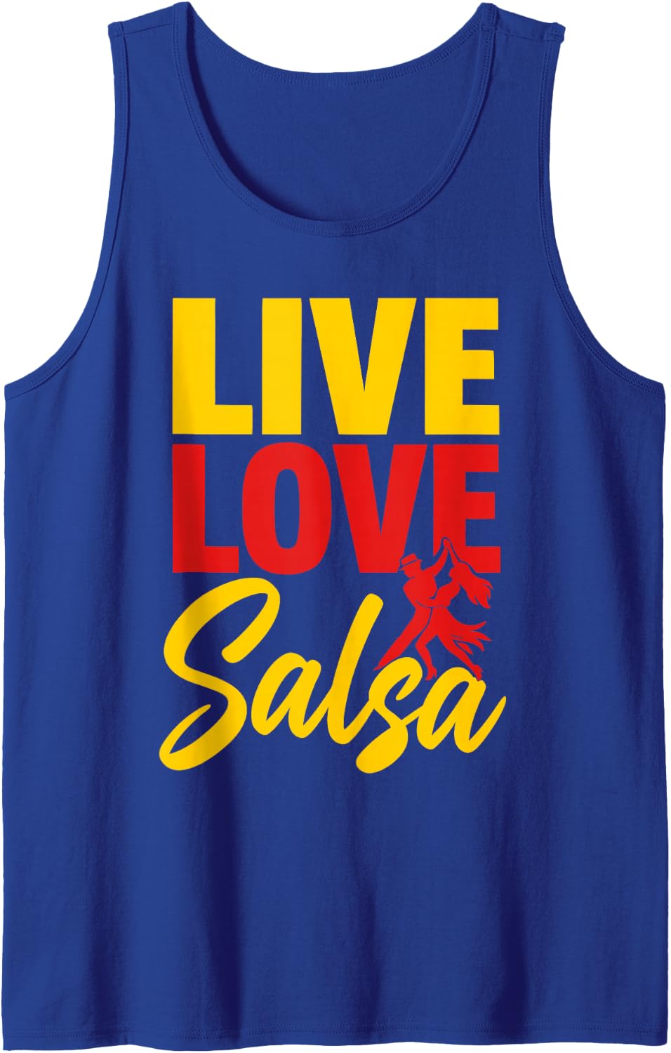 Latin Dance Salsa Dancer Tank Top - Royal Blue