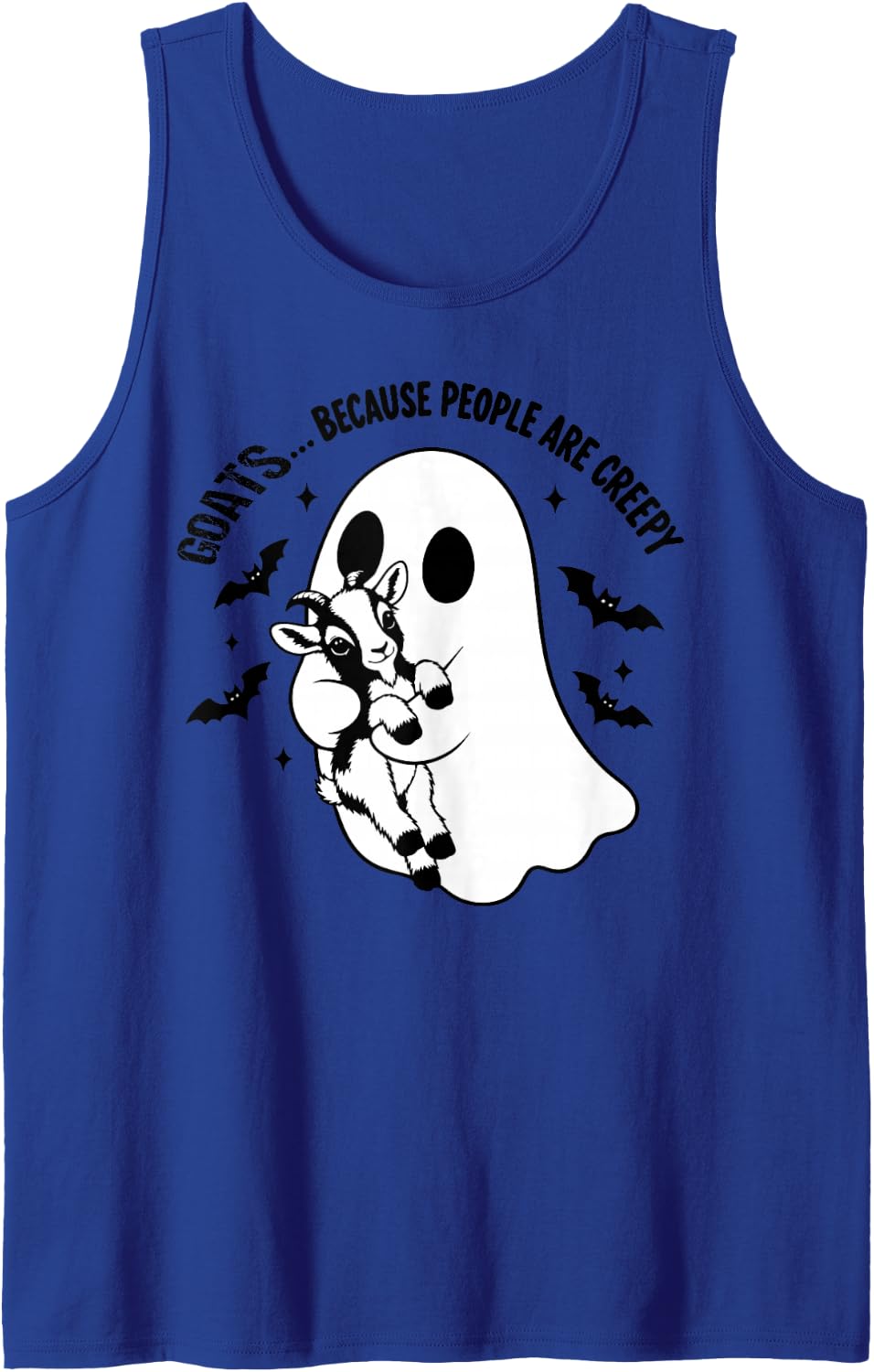 Funny Goat Halloween Costume Sleeveless Tank Top - Royal Blue