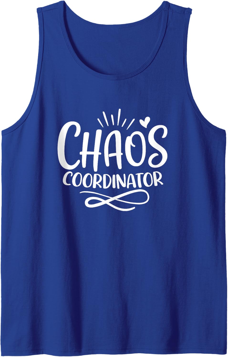 Chaos Coordinator Mom & Daughter Son Mommy & Me Matching Sleeveless Tank Top - Royal Blue