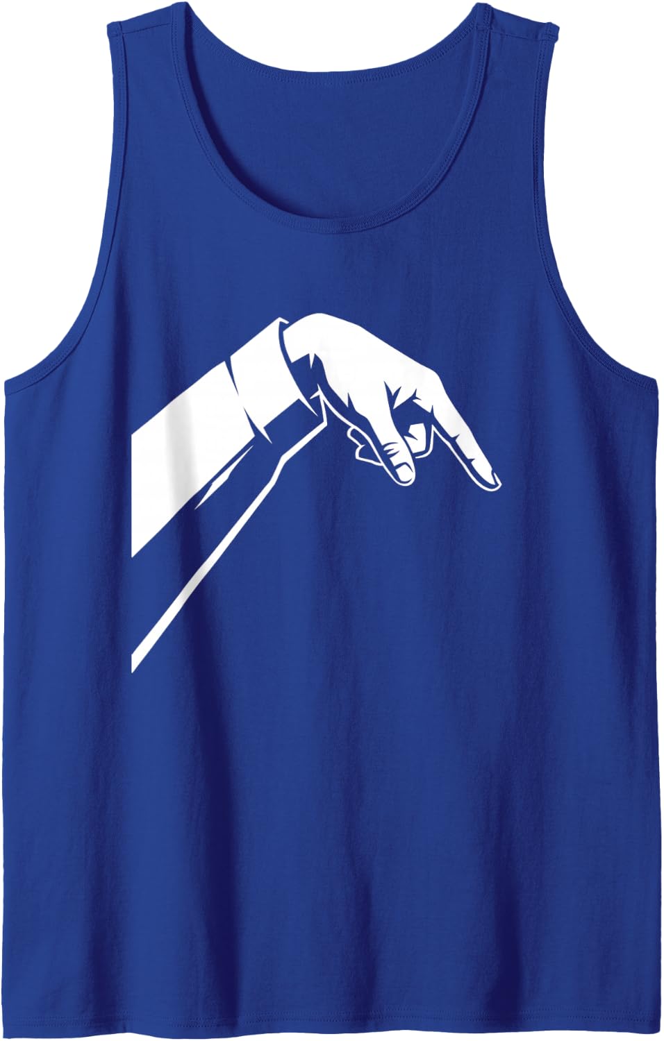 Funny Basketball Wrist Flick Follow Through Sleeveless Tank Top - Royal Blue