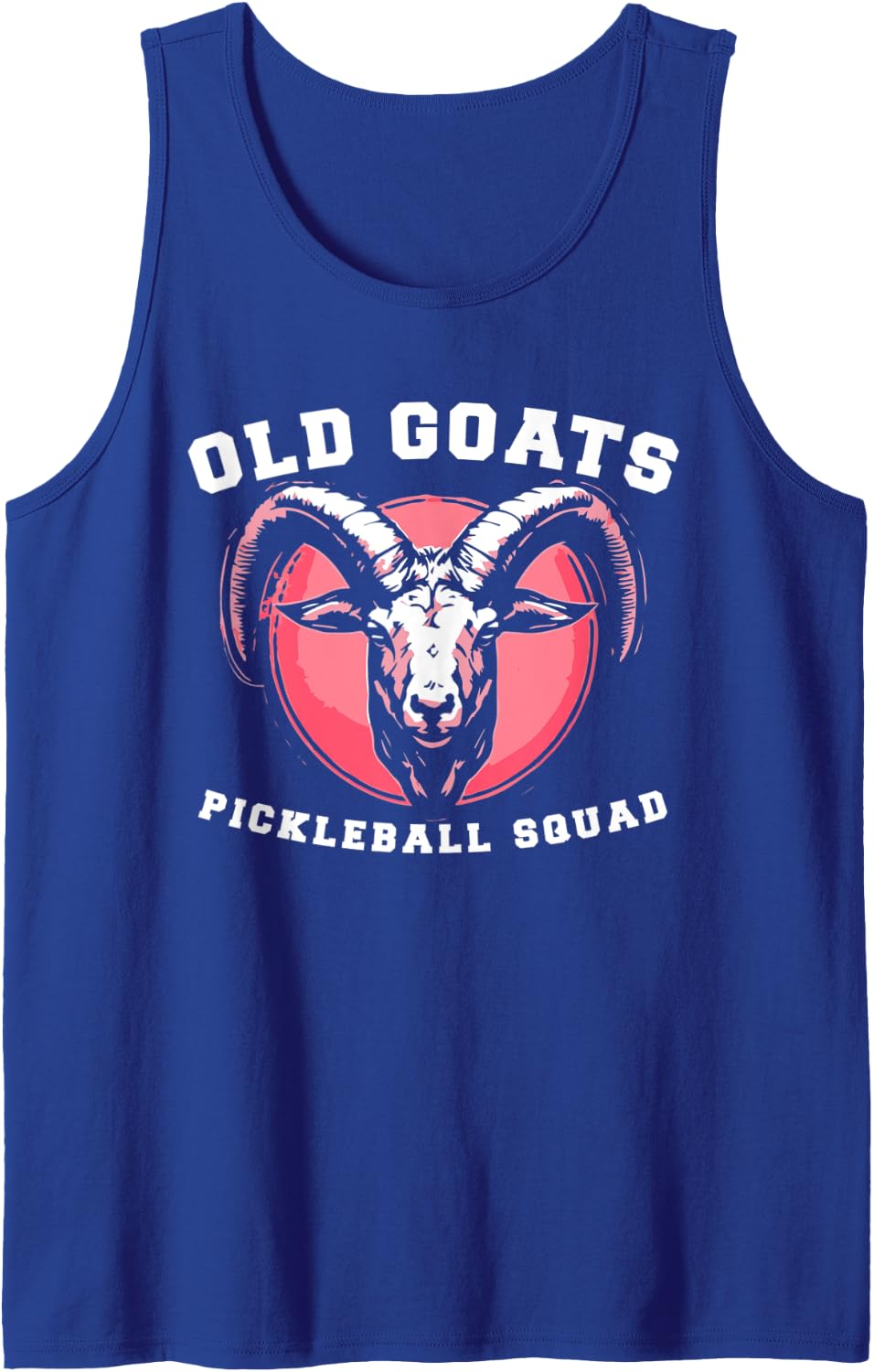 Old Goats Pickleball Squad Team Pickle Ball Retro Tank Top - Royal Blue