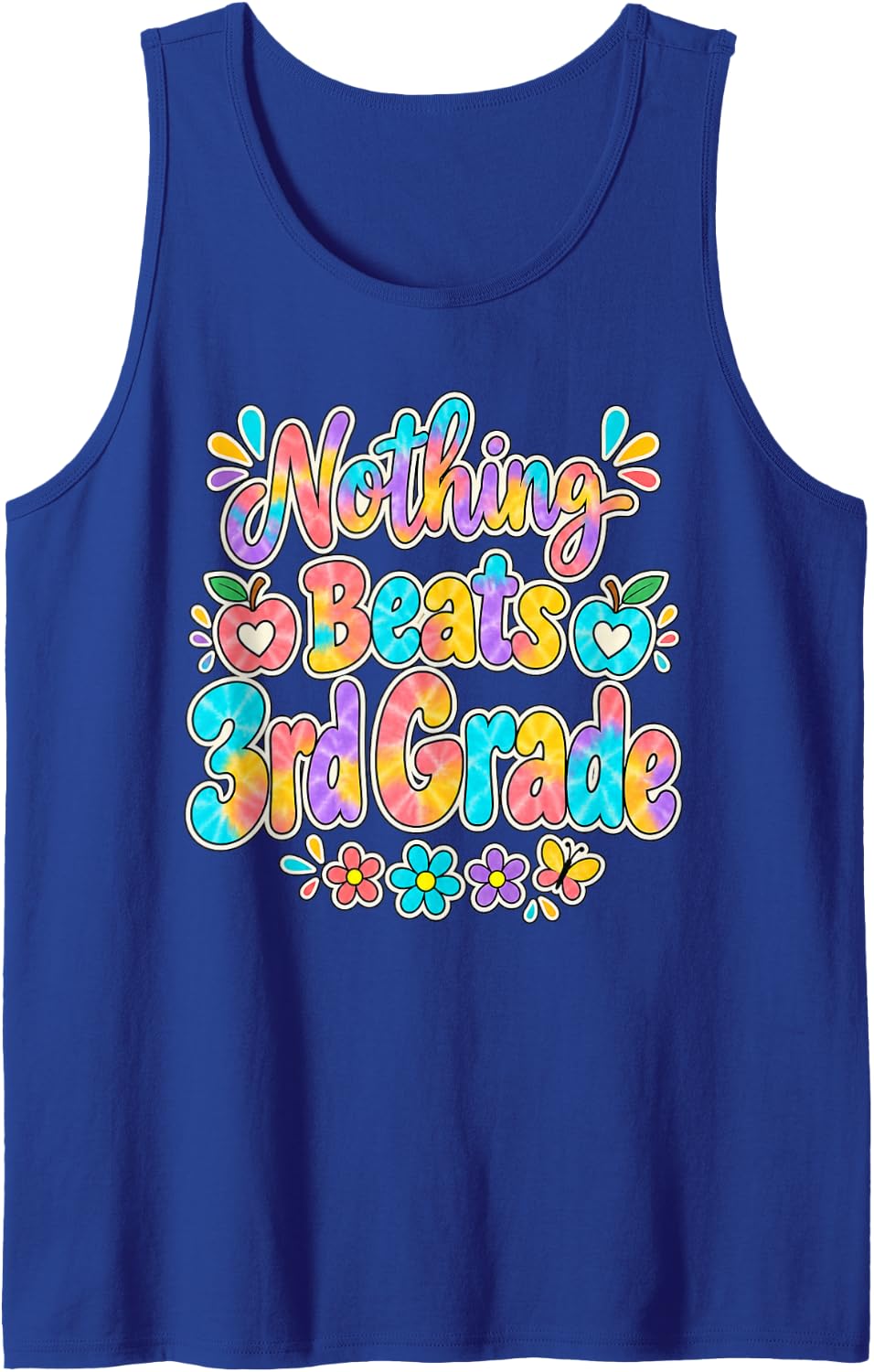 3rd Grade Teacher Team Elementary School Staff Classroom Sleeveless Tank Top - Royal Blue