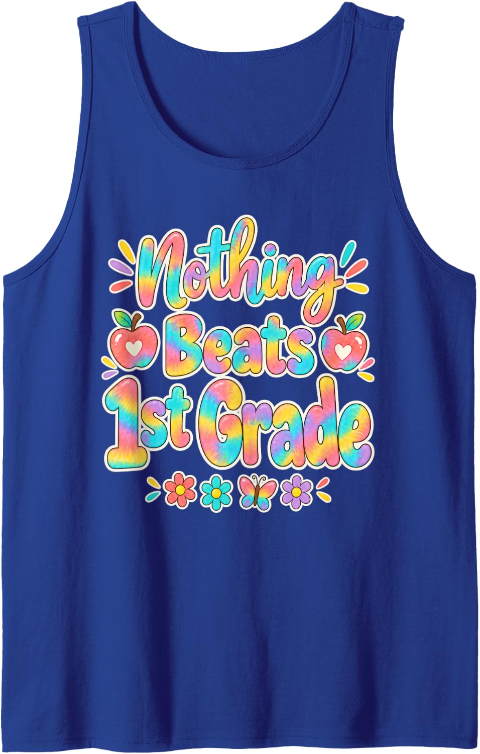 1st Grade Teacher Team Elementary School Staff Classroom Sleeveless Tank Top - Royal Blue
