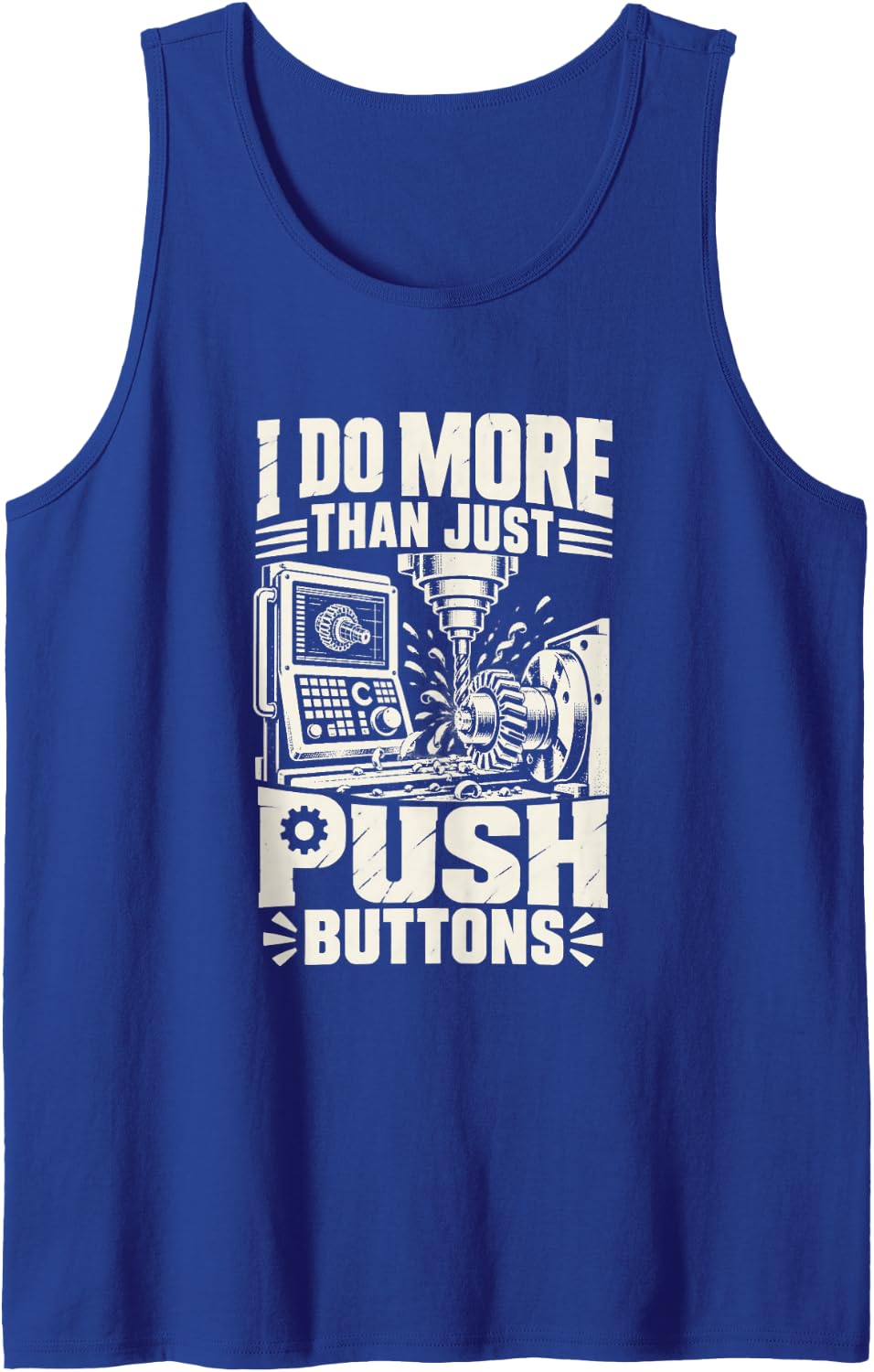 Manufacturing Machinist CNC Programmer Tank Top - Royal Blue