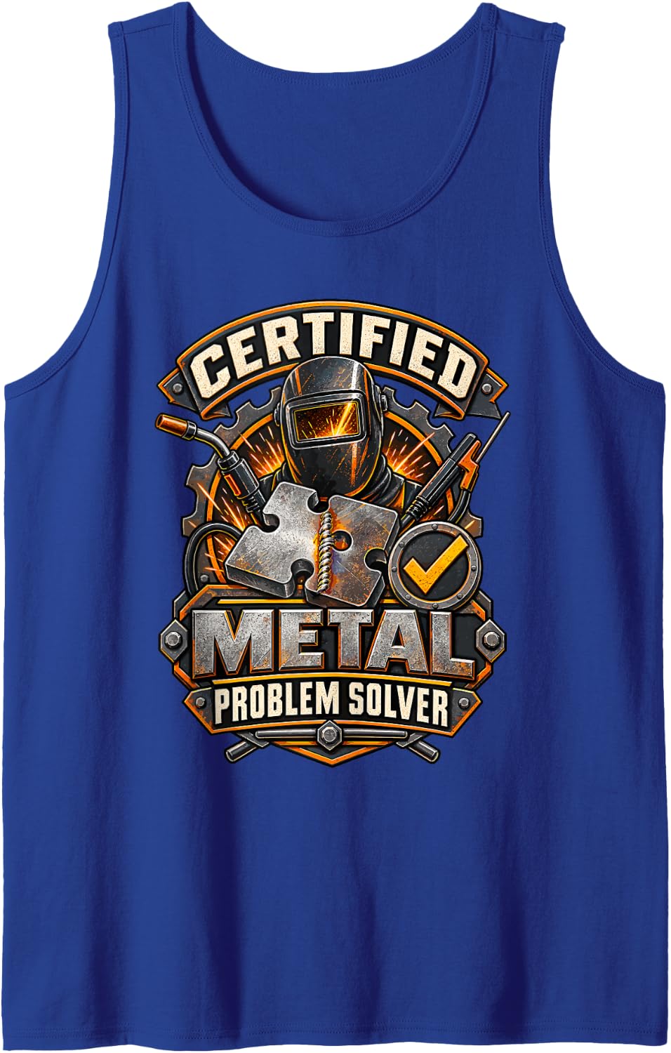 Funny Welding Worker Welder Tank Top - Royal Blue