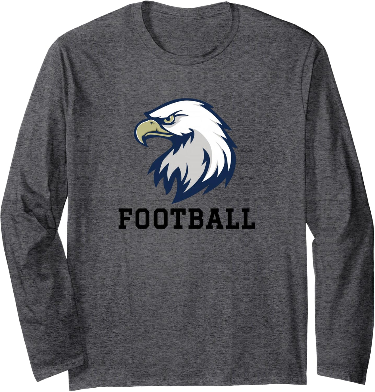 Bald Eagle Area Jshs Eagles Football Long Sleeve T-Shirt - Adult Unisex Dark Heather Grey
