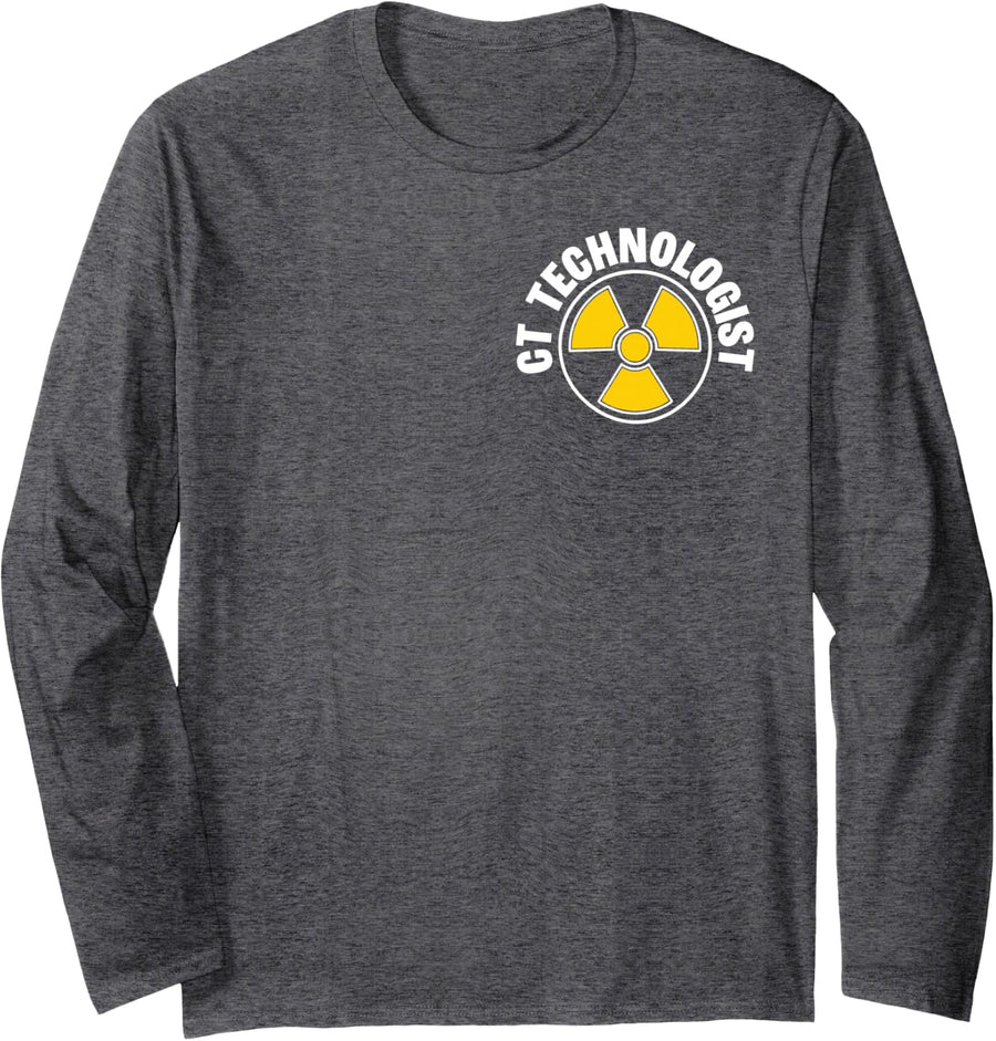 CT Technologist Radiologic Technologist Long Sleeve T-Shirt - Adult Unisex Dark Heather Grey
