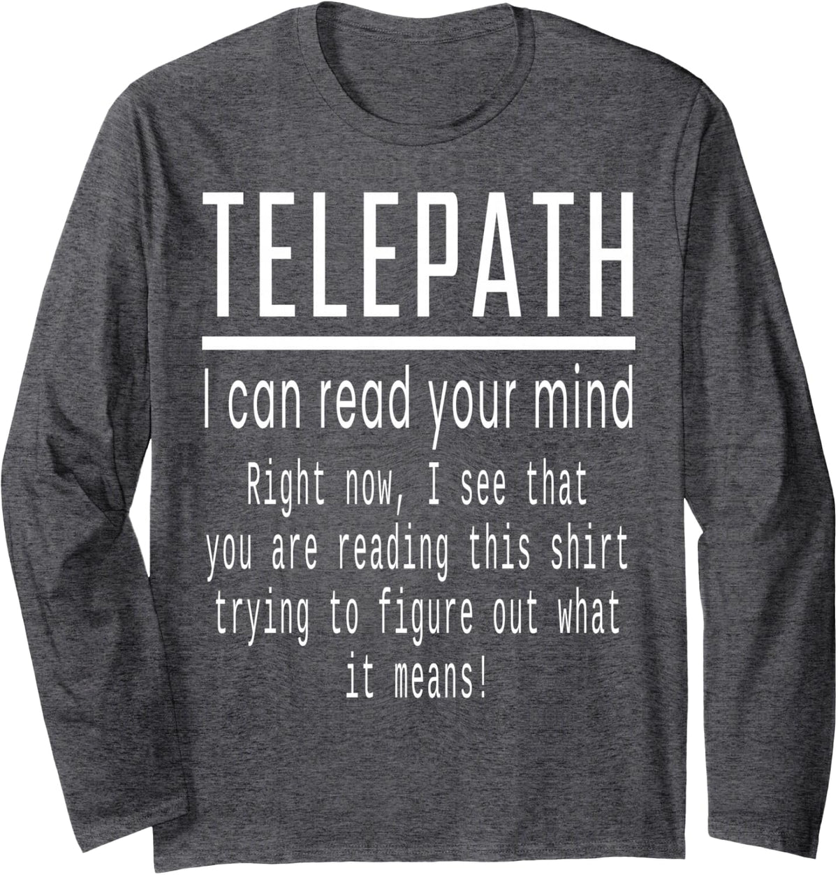 Funny Nerd T Shirts for Men Funny Geek Gifts Funny Reading Long Sleeve T-Shirt - Adult Unisex Dark Heather Grey