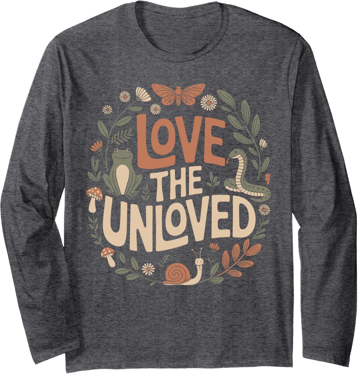 Love the Unloved SPED Motivation for Students and Teachers Long Sleeve T-Shirt - Adult Unisex Dark Heather Grey