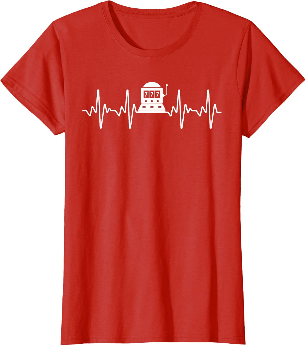 Cool Slot Machine Design For Men Women Gambling Slot Machine T-Shirt - Red
