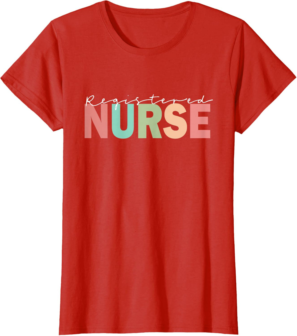 Registered Nurse, Matching licensed practical nurse RN T-Shirt - Red