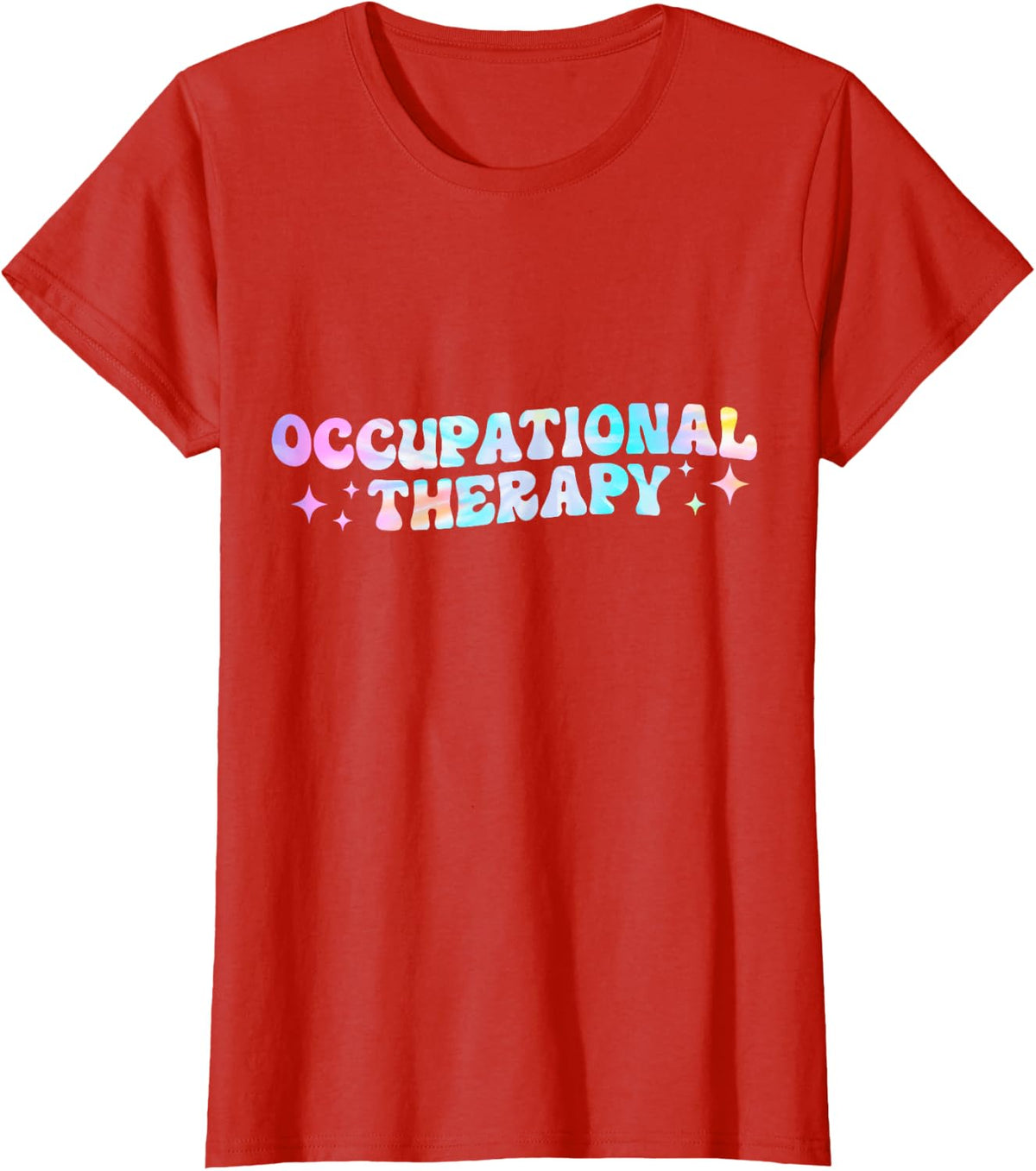 Occupational Therapy OT Month OT Therapist Tie Dye T-Shirt - Red