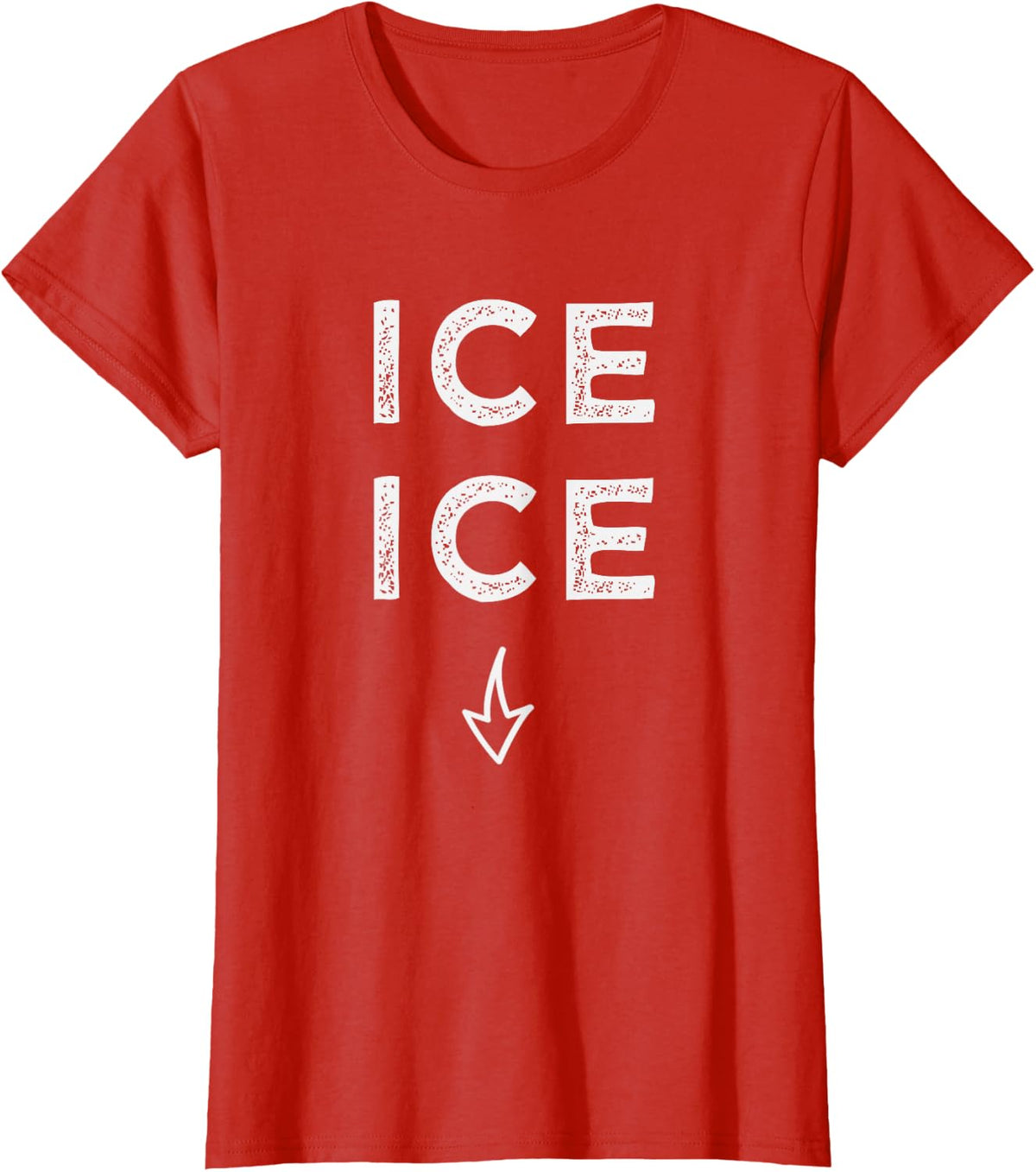 ICE ICE Twice Funny Pregnancy Announcement Shirt T-Shirt T-Shirt - Red