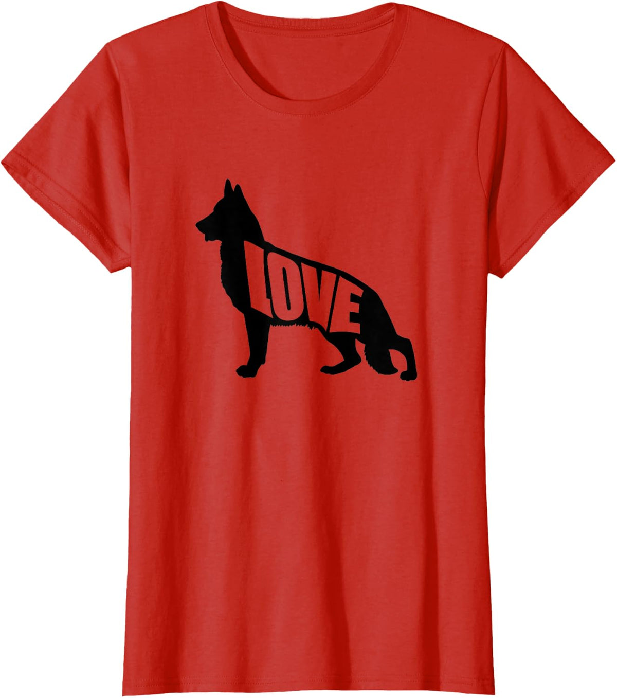 German Shepherd Dog T-Shirt - Red