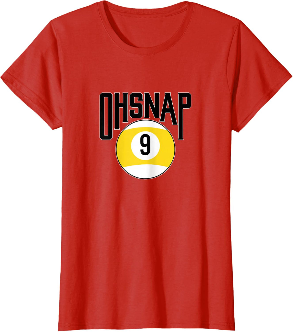 Oh snap 9 ball T-Shirt - Red