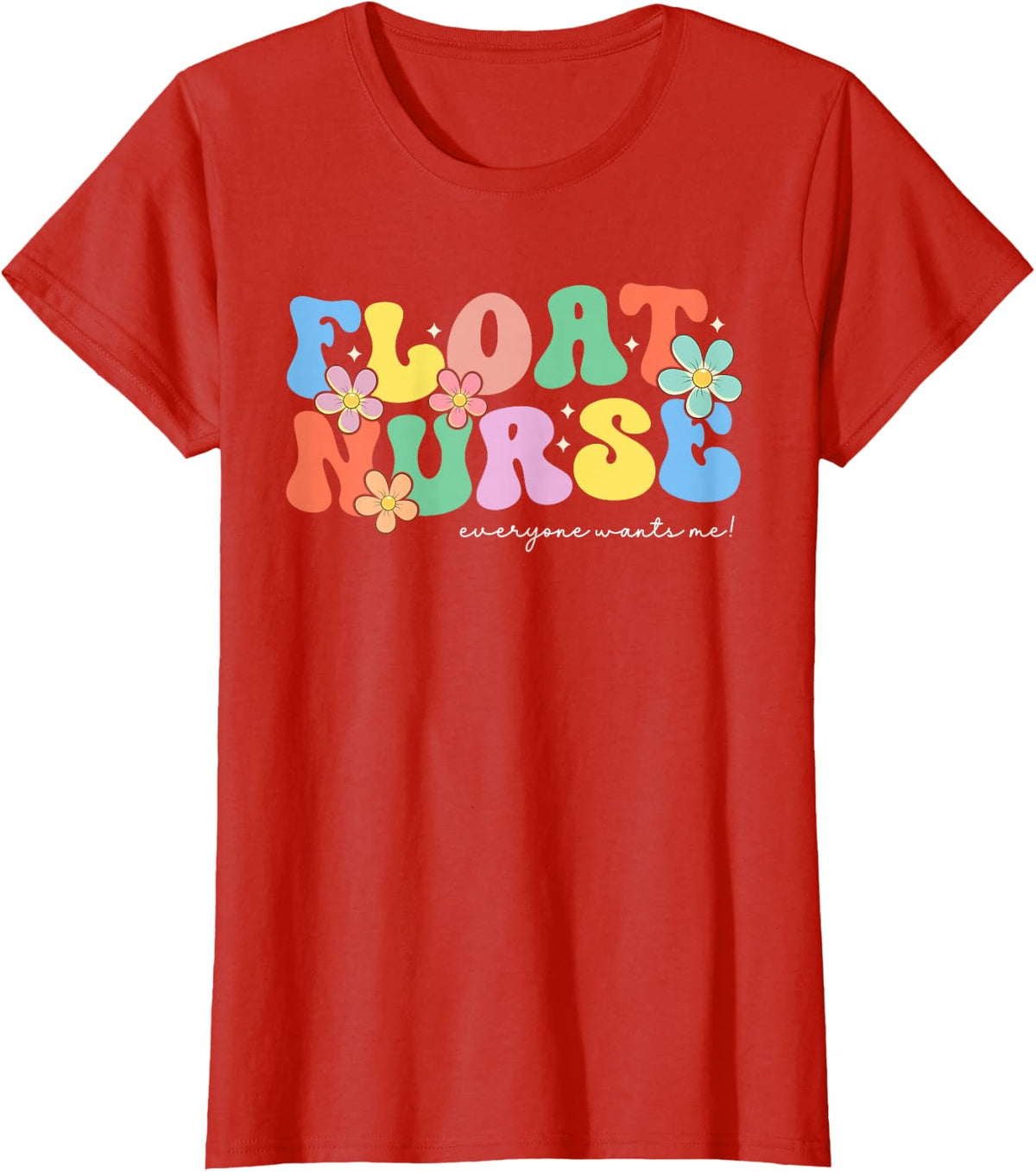 Funny Float Pool Nurse Shirt for Women Nursing Tee Float Nurse T-Shirt - Red