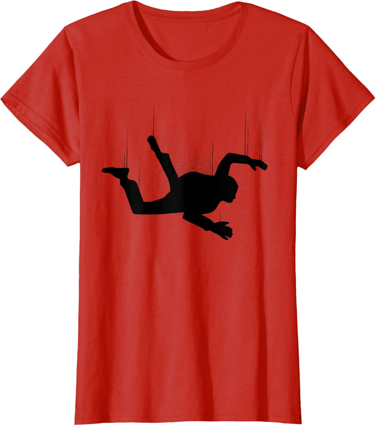 Cool Skydiving Art for Men Women Indoor Skydive Sky Diving T-Shirt - Red