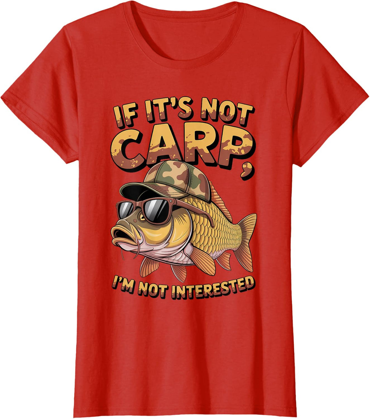 If It's Not Carp Fisherman Fish Angler Carp Fishing T-Shirt - Red