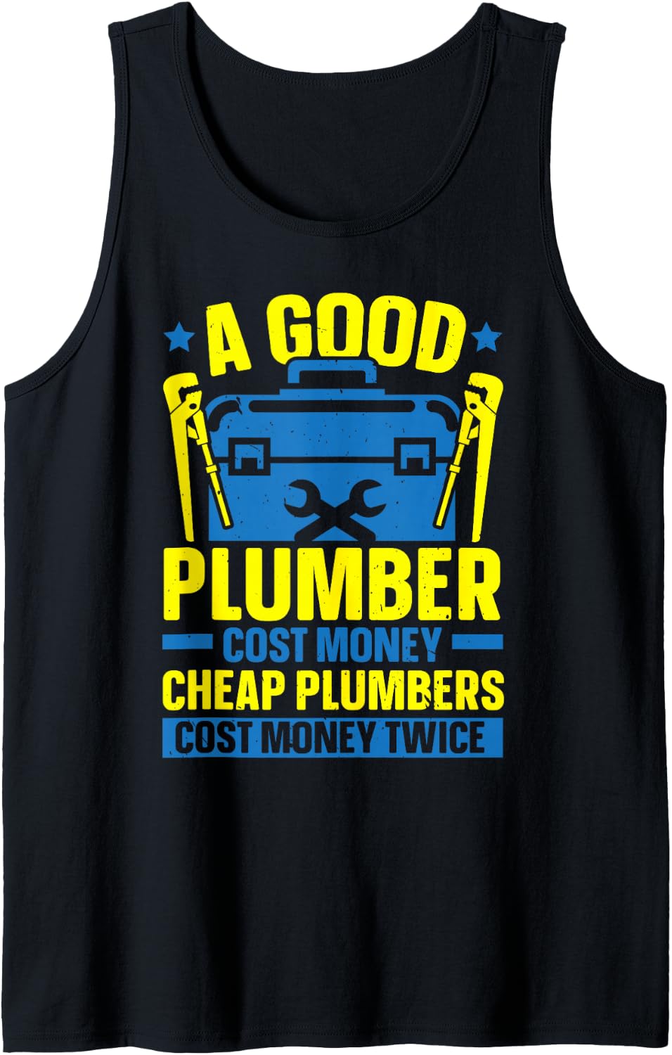 Men's Funny Plumber Whisperer Plumbing Drain Surgeon Sleeveless Tank Top - Black