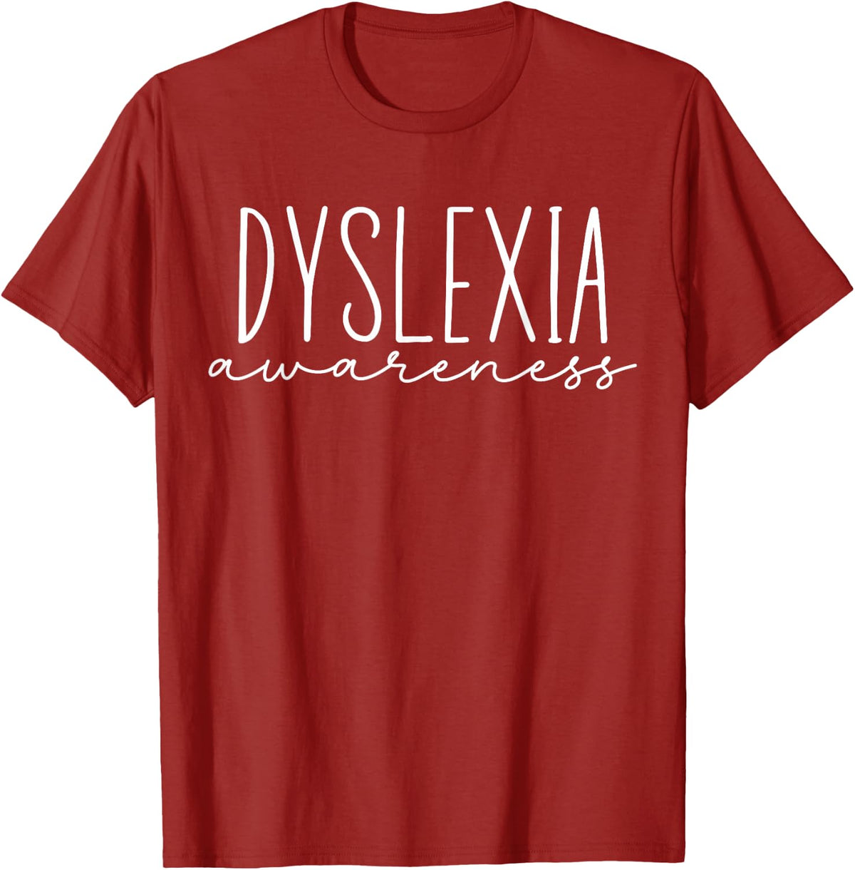 Dyslexia Awareness Teacher Therapist Cool Teaching Dyslexia T-Shirt - Cranberry Red