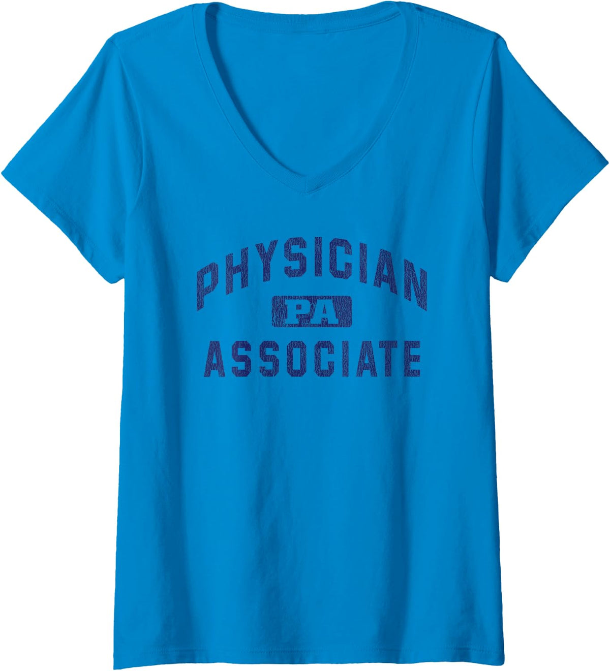Women's Physician Associate PA Week Appreciation V-Neck T-Shirt - Sapphire Blue