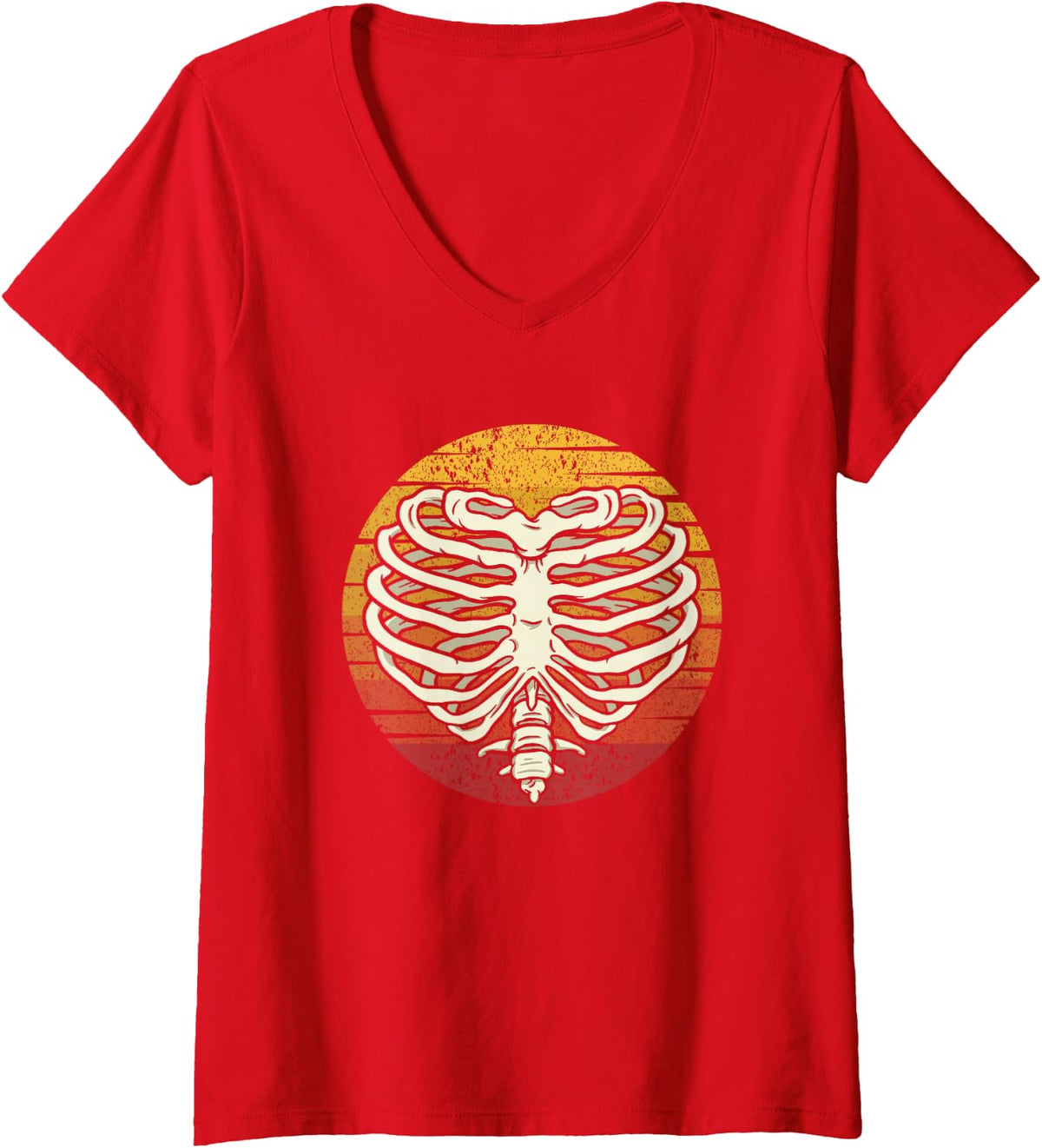Women's Retro X-Ray Technician Radiographer Technologist Radiologist V-Neck T-Shirt - Red