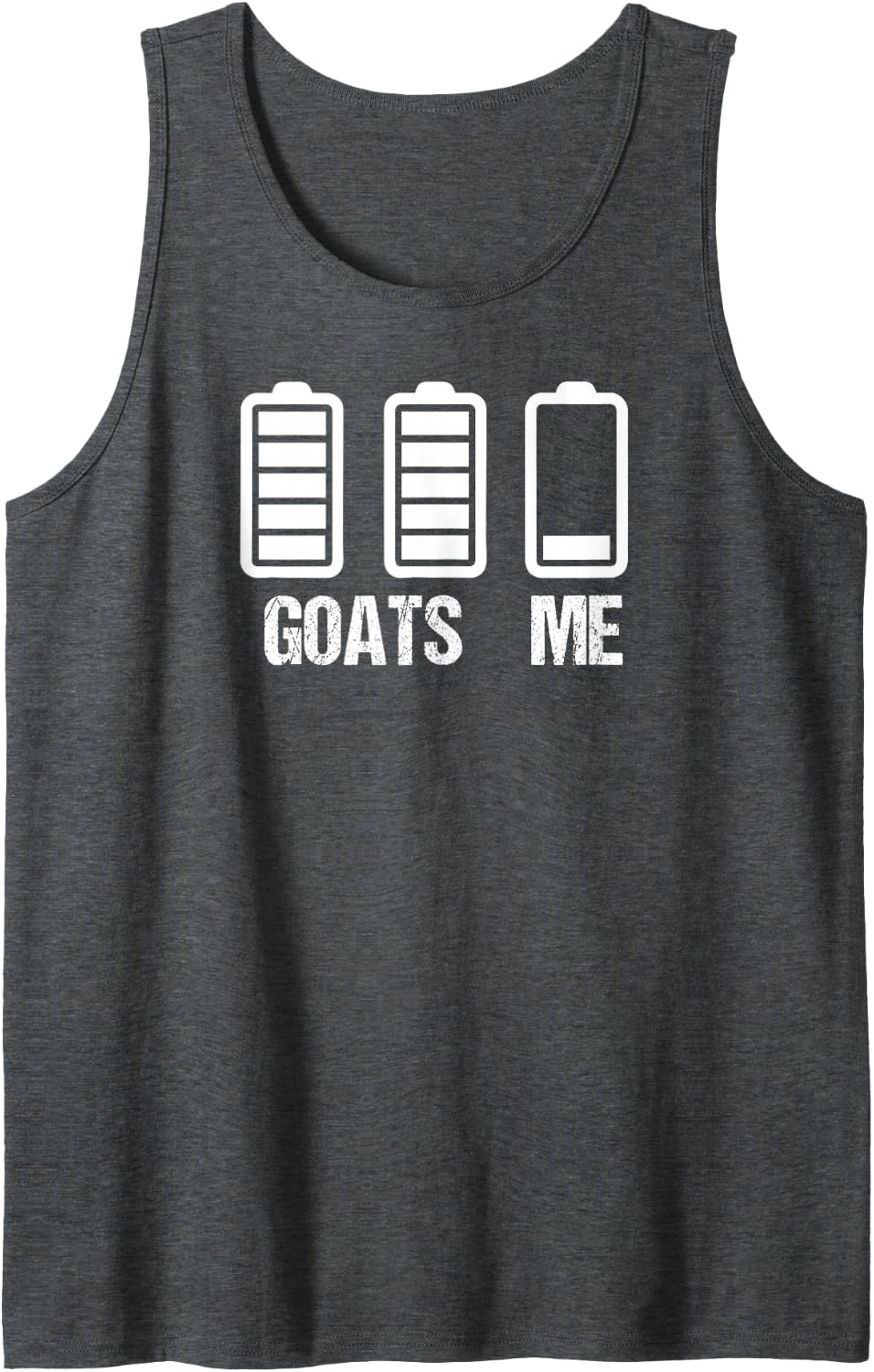 Funny Goat mom, Goat dad Tank Top - Dark Heather Grey