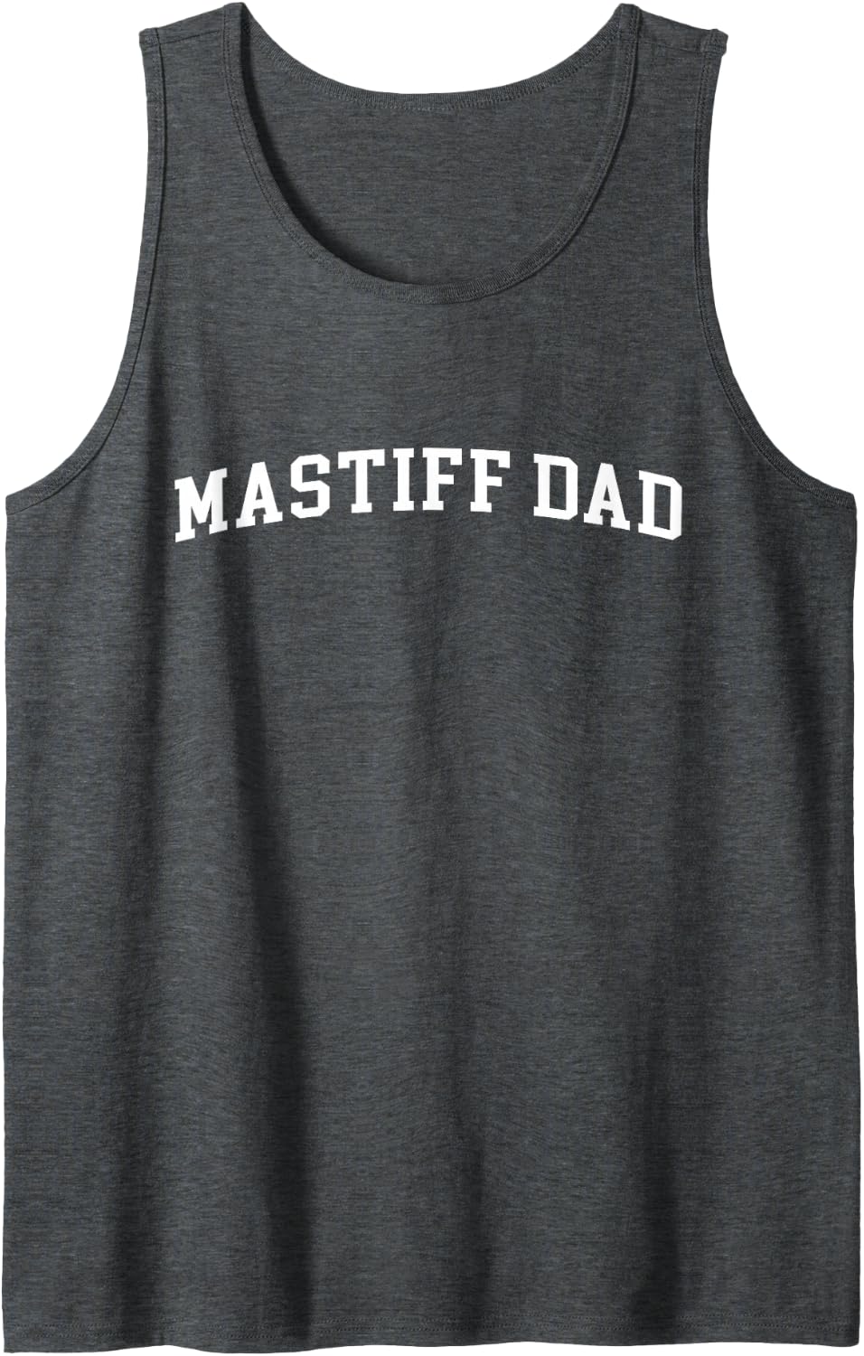 Mastiff Dad Sleeveless Tank Top - Dark Heather Grey