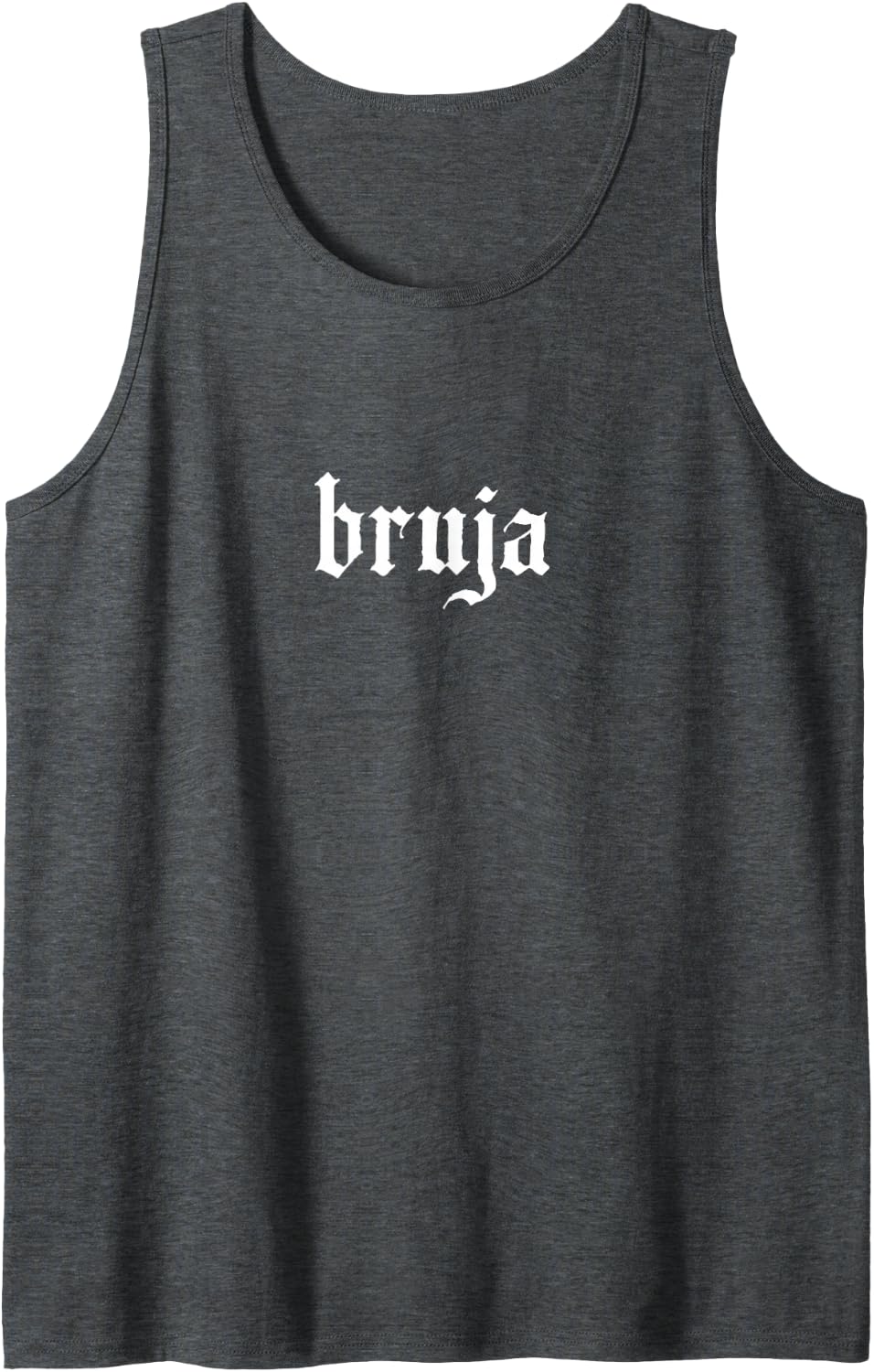 Bruja Witchcraft Gothic Tank Top - Dark Heather Grey