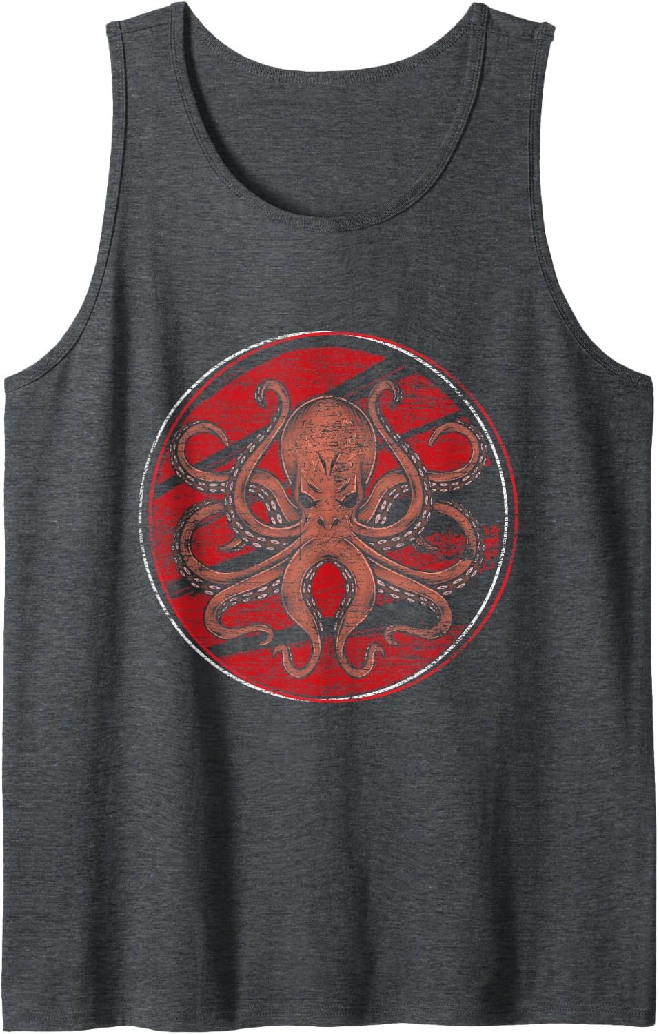 Sea creatures gift ocean octopus Tank Top - Dark Heather Grey