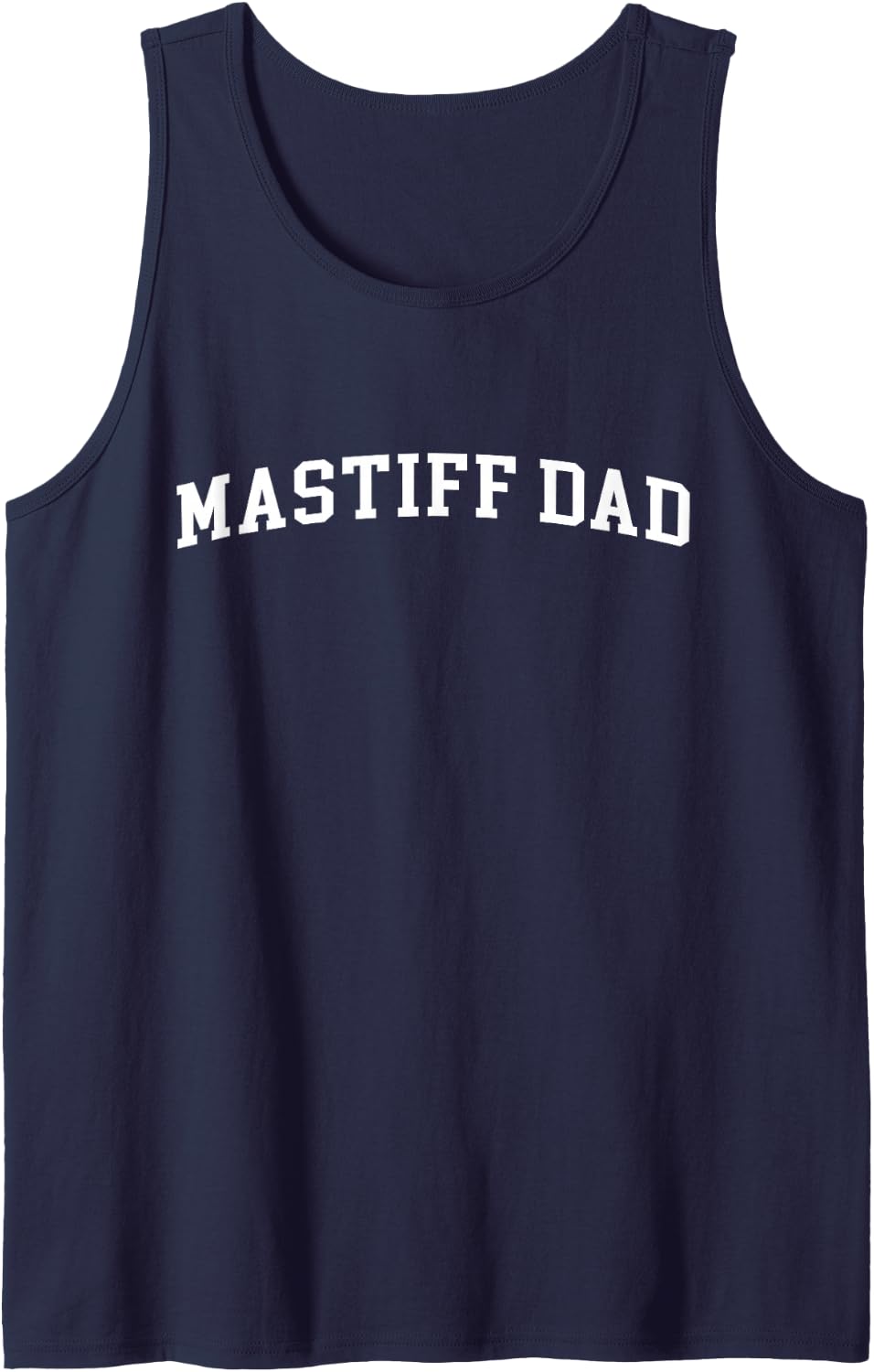 Mastiff Dad Sleeveless Tank Top - Navy Blue