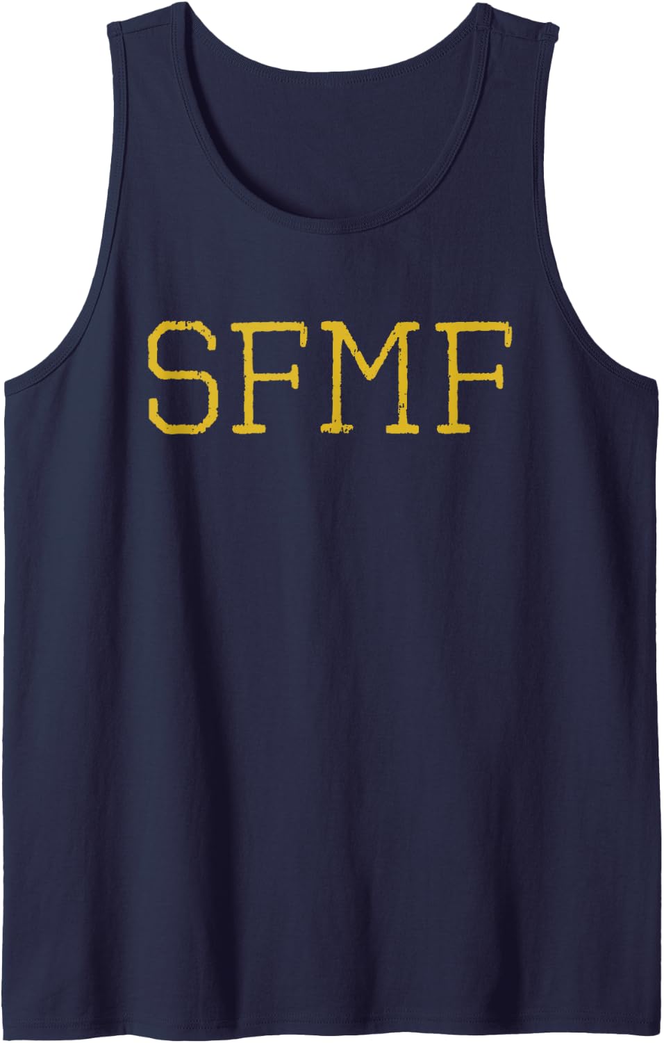 SFMF Motivated Military Veteran Slang SFMF Sleeveless Tank Top - Navy Blue