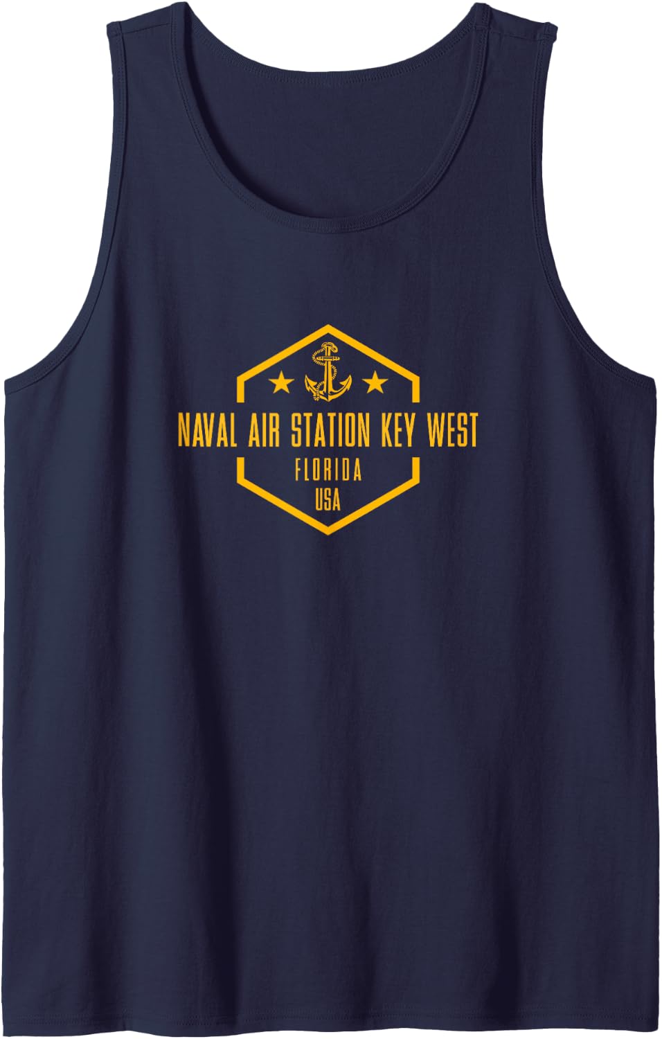 Naval Air Station Key West Sleeveless Tank Top - Navy Blue