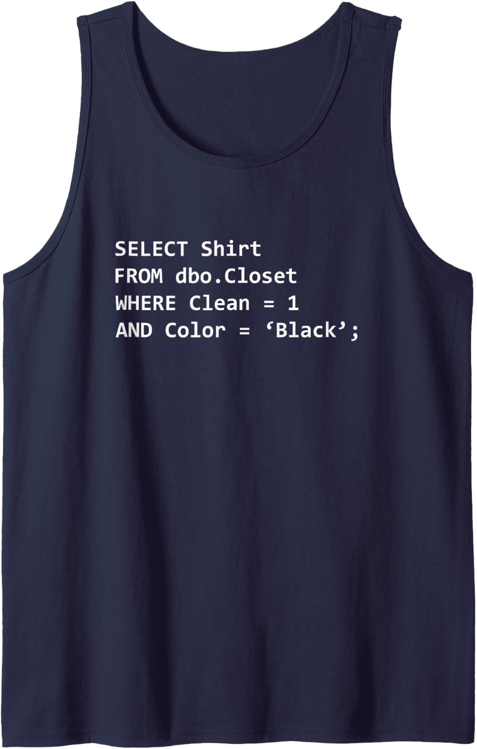 Select Shirt Programmer Coding Programming Informaticians Tank Top - Navy Blue