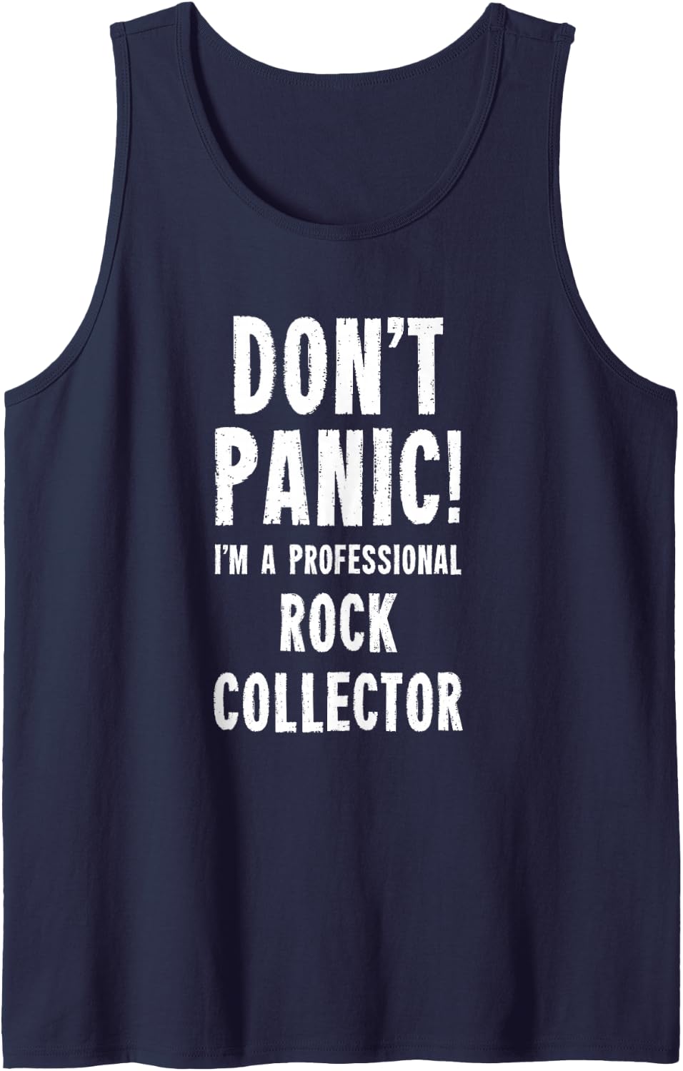 Rock Collector Tank Top - Navy Blue
